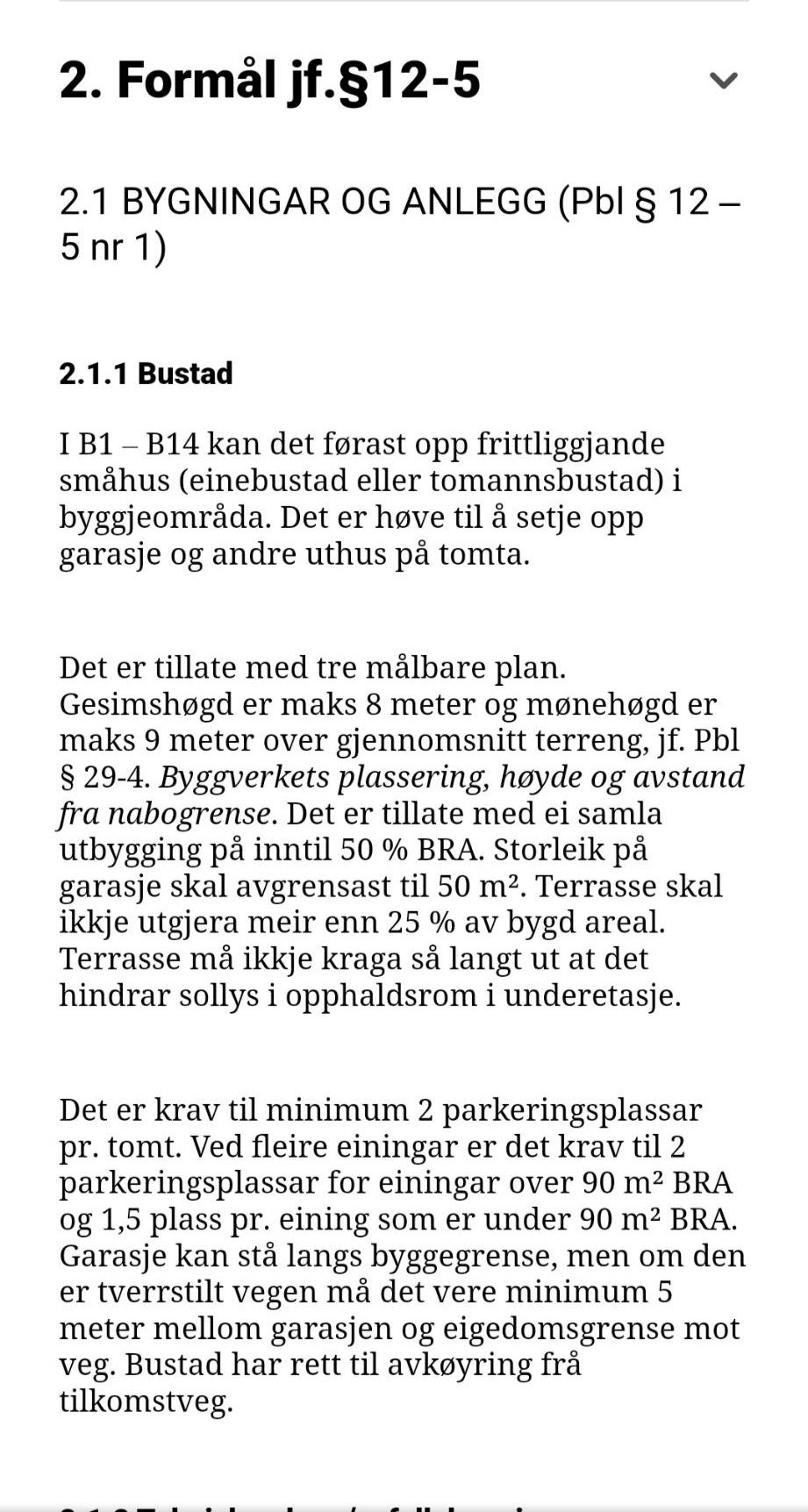 Utdrag frå reguleringsplan Galleribilde