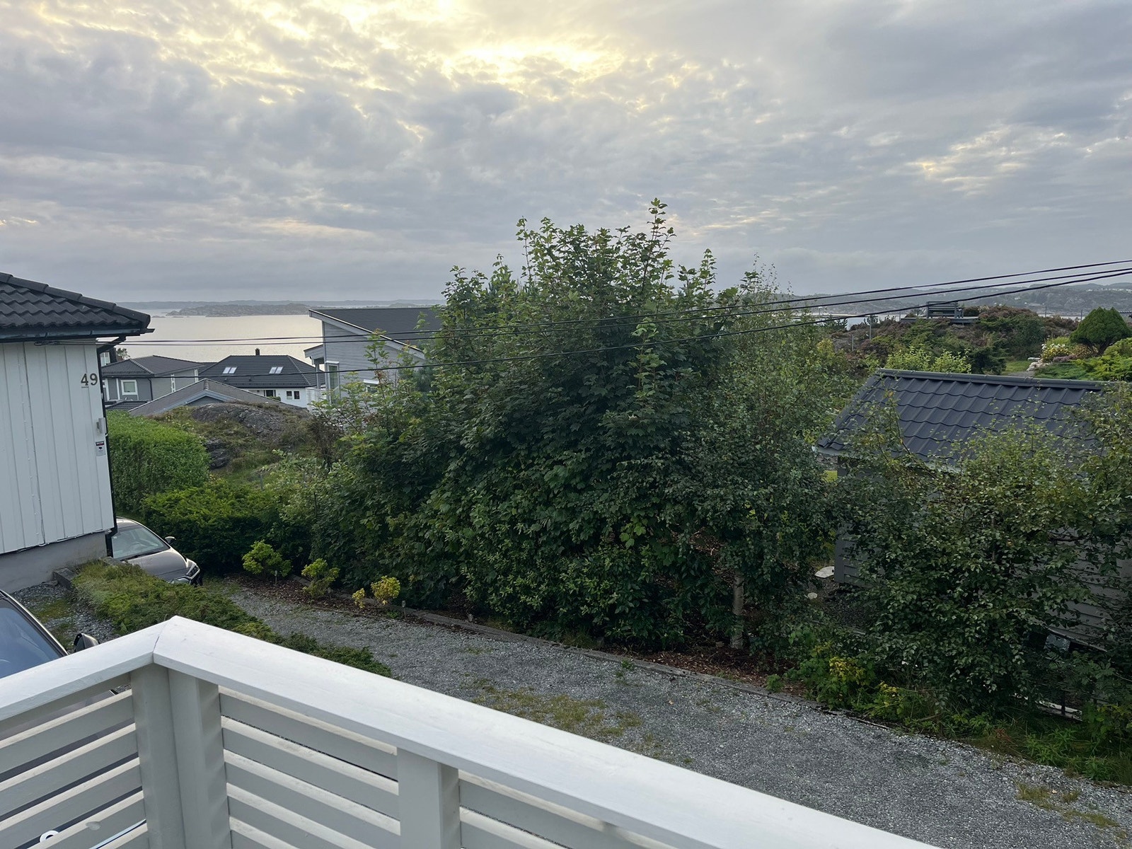 Utsikt fra terrassen Galleribilde