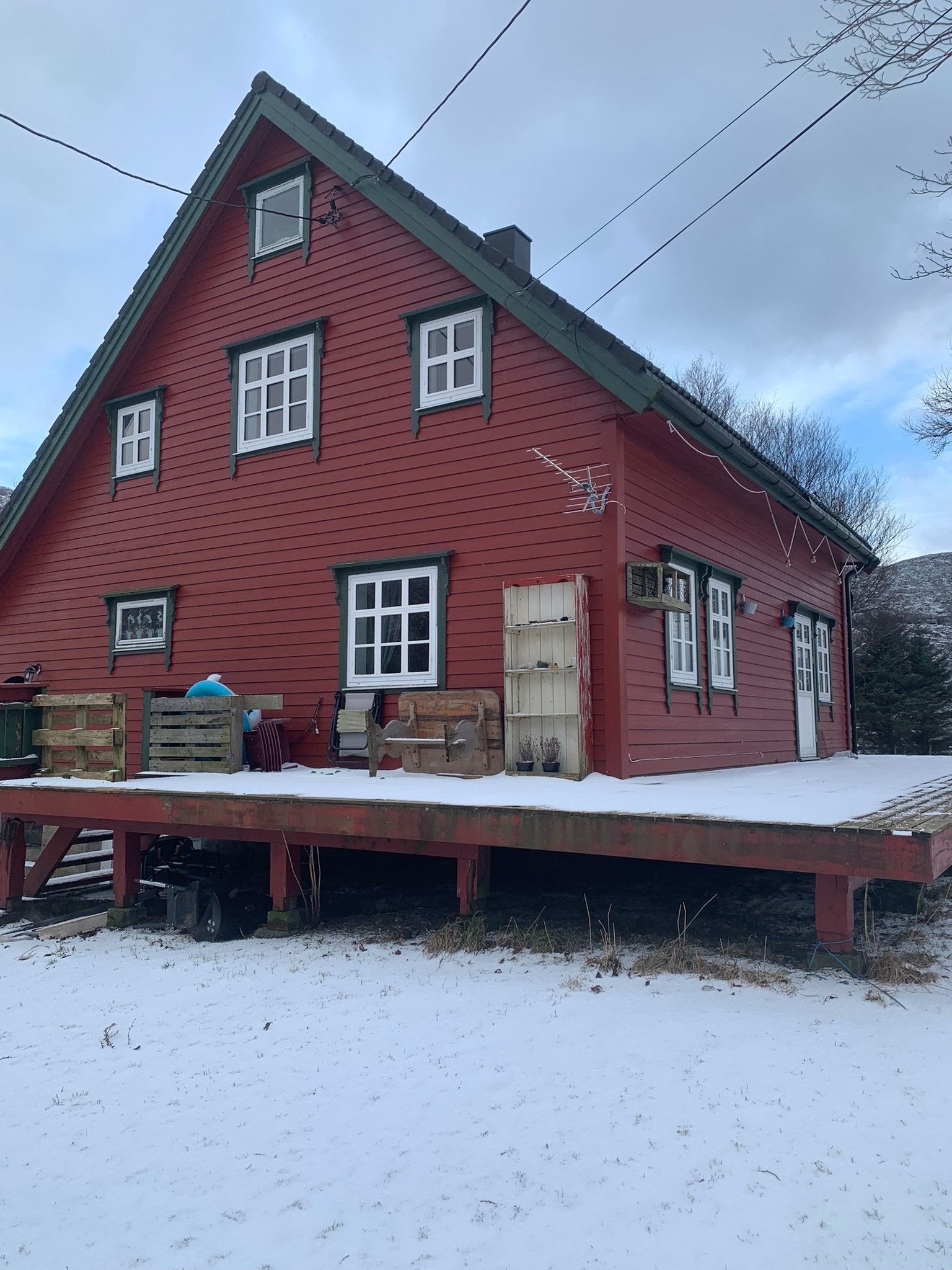 Vinterbilde, sett fra nord vest Galleribilde