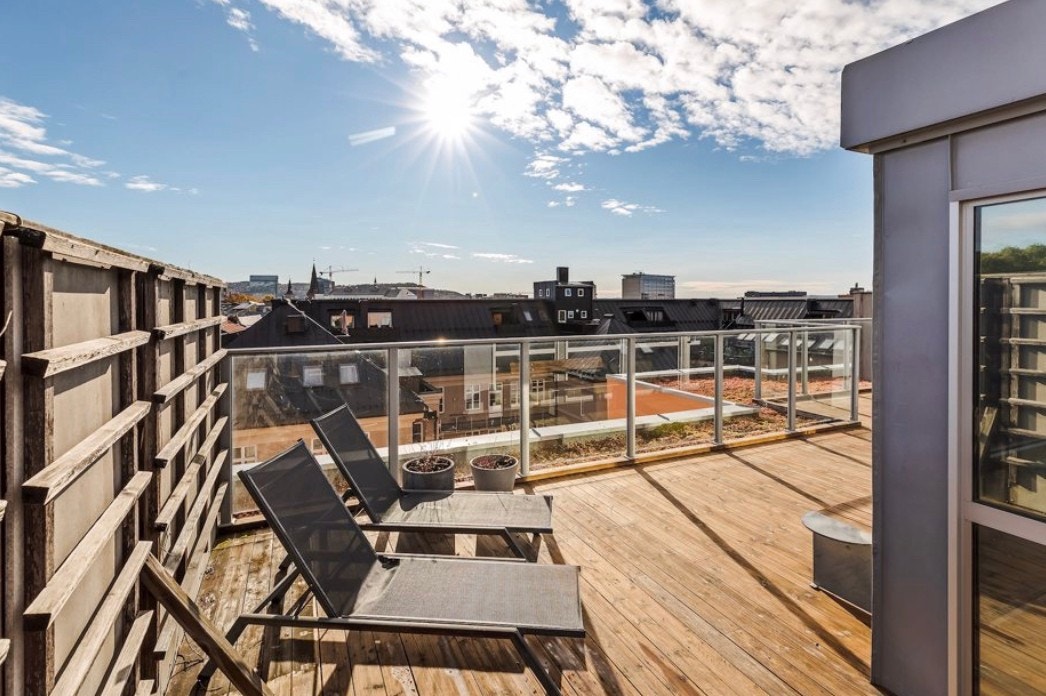 Felles takterrasse Galleribilde