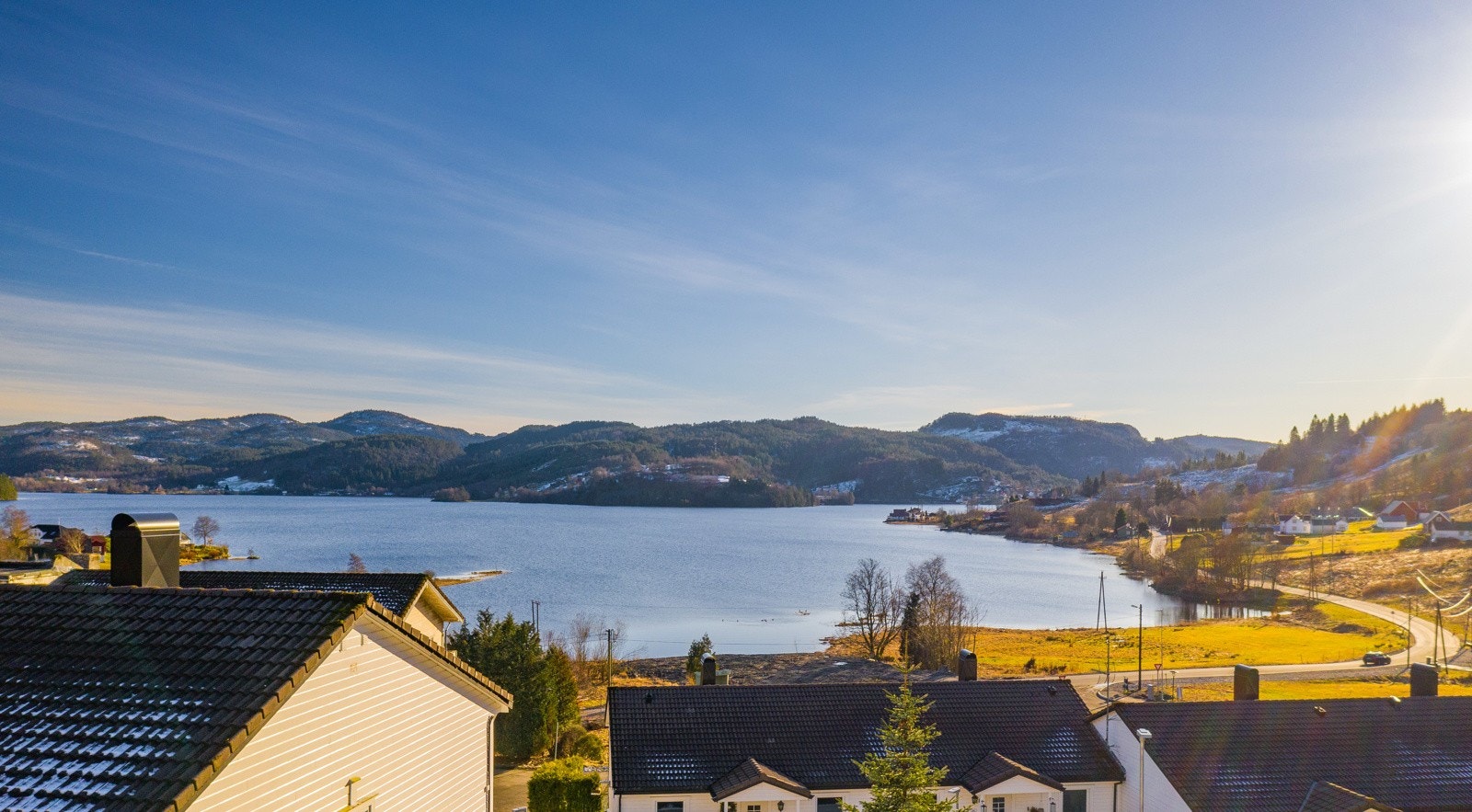 Omtrentlig utsikt fra stuen på Hus 2 Galleribilde