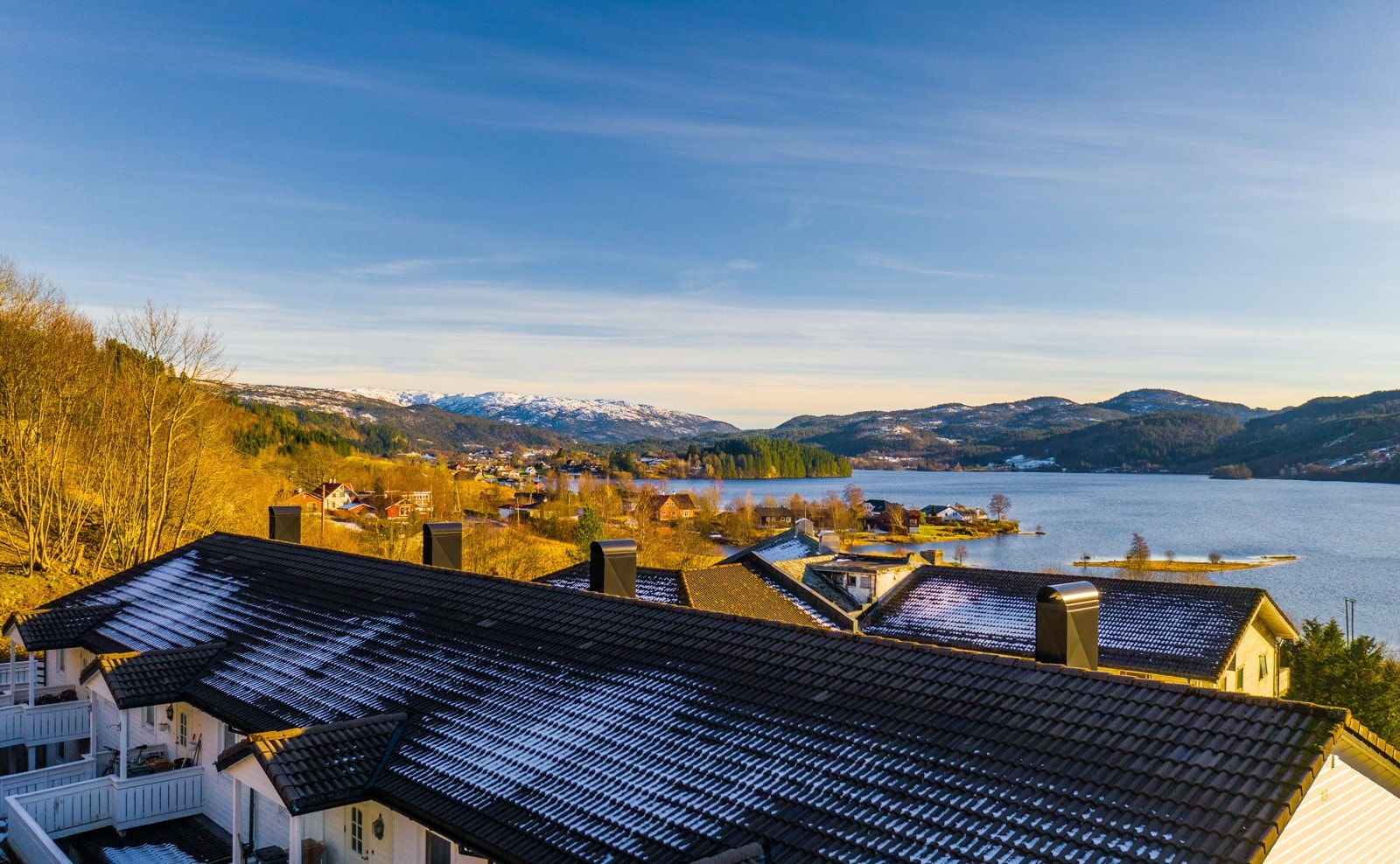 Omtrentlig utsikt fra stuen på Hus 2 Galleribilde