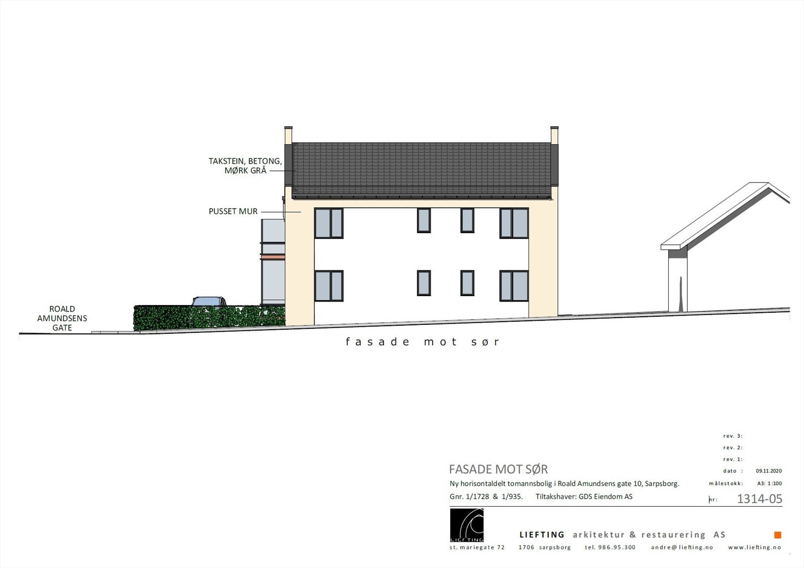 Fasadetegning 4. Galleribilde