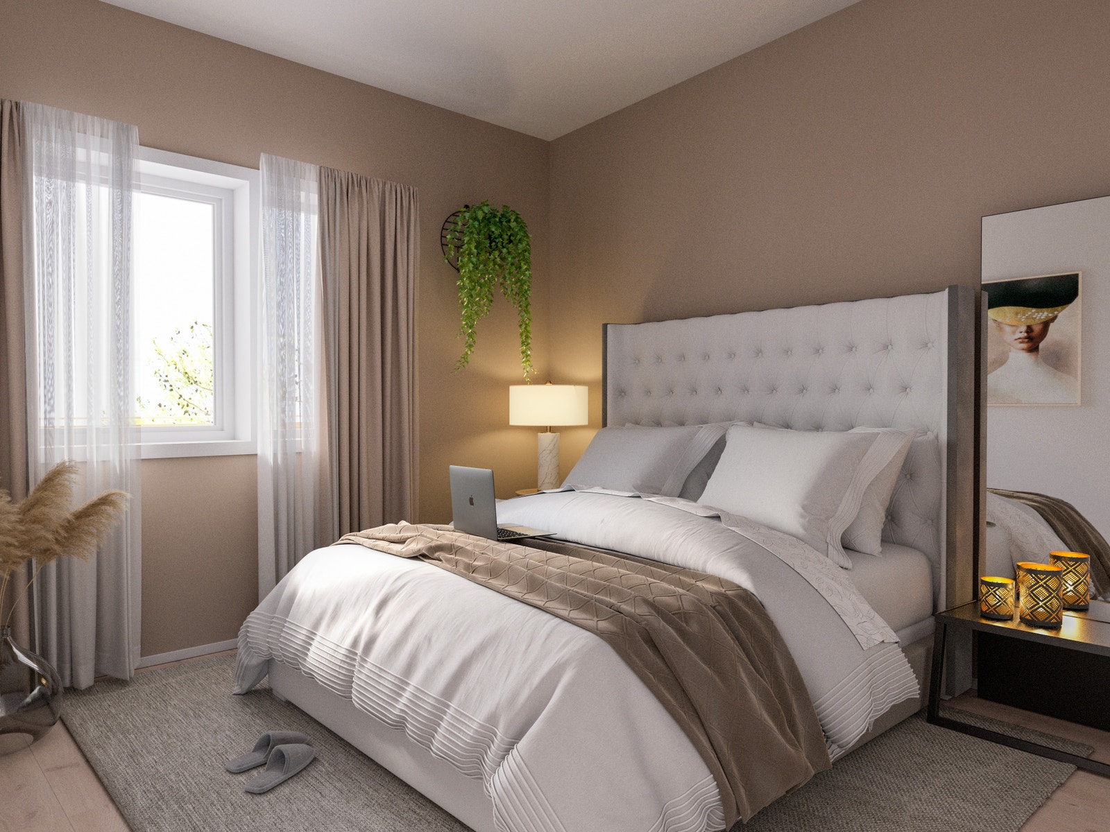 Soverom- Illustrasjon (bildet er fra leilighet på 70kvm) Galleribilde