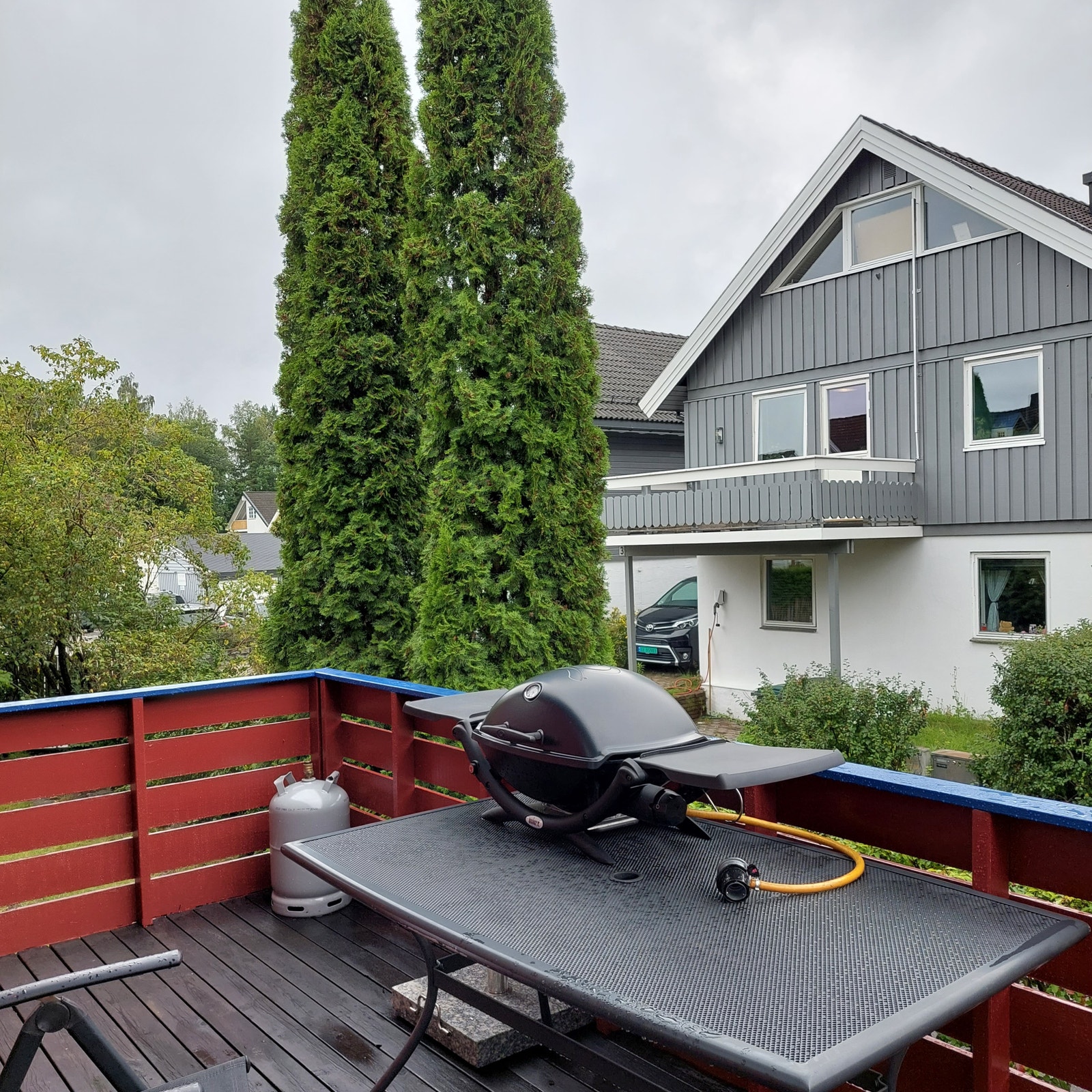 På kjøkken terrassen har man også en grillplass (mot sørvest) Galleribilde