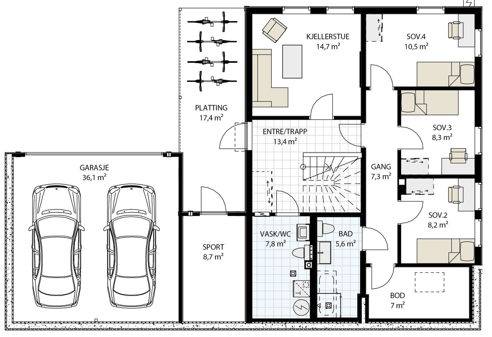 Hus 9 - plan 2 Galleribilde
