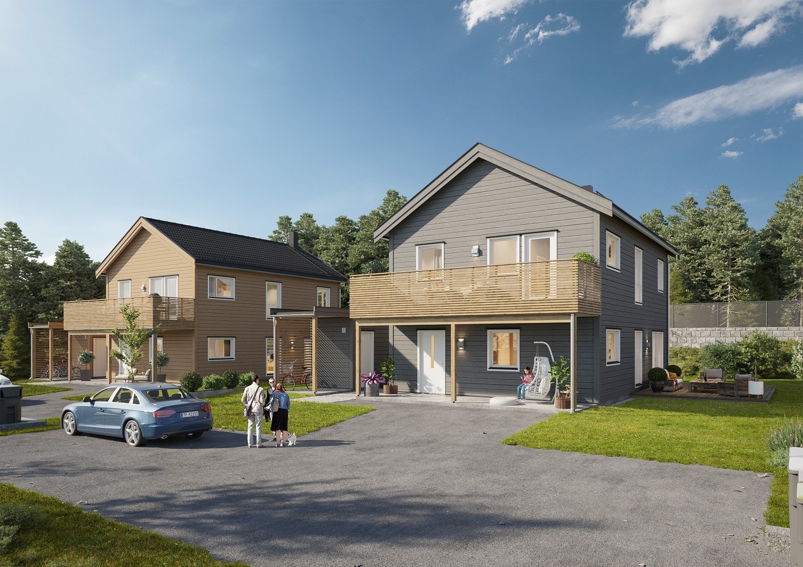 Illustrasjon - Hus 14 og 16 Galleribilde