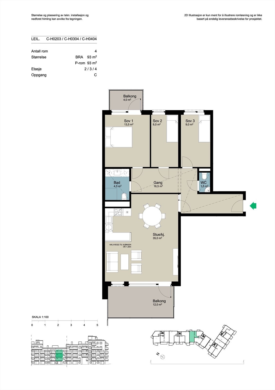 Plantegning leil C-C-H0203 Galleribilde