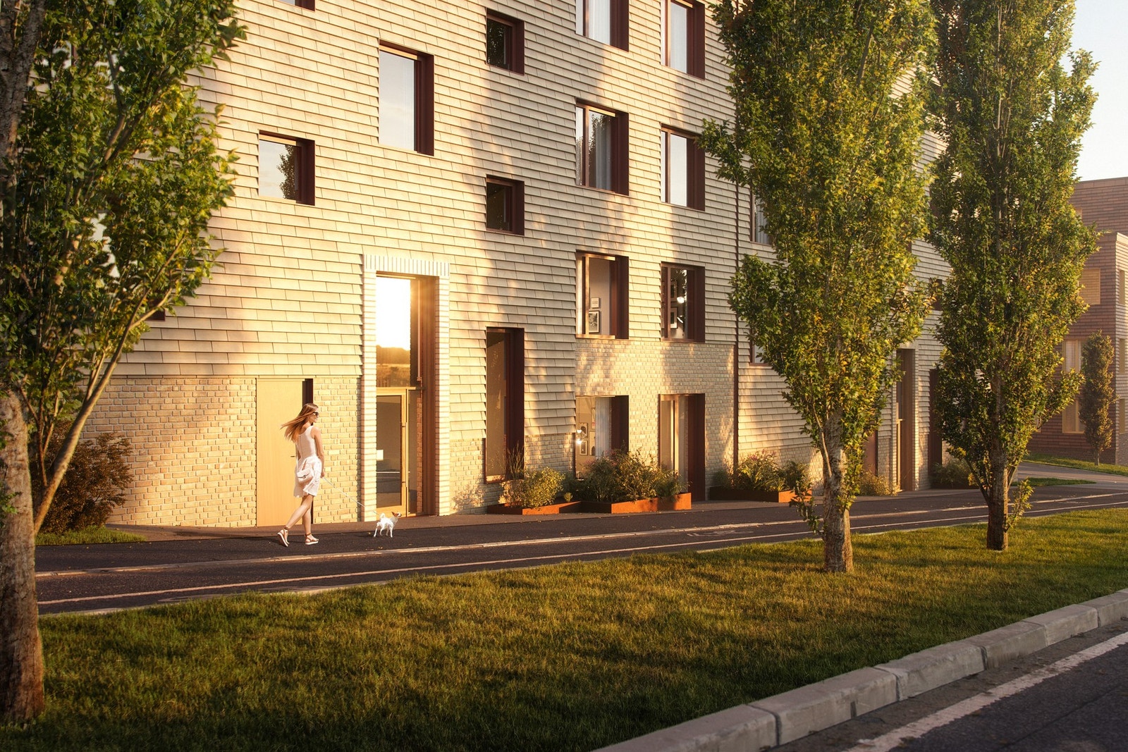 Byggene har flotte fasader. Illustrasjoner, avvik vil forekomme. Galleribilde