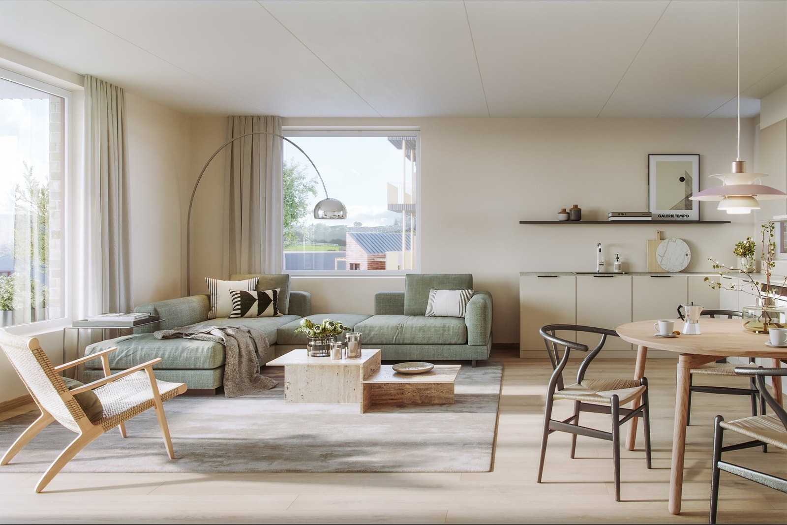 Leilighetene har delikate materialvalg som standard. Illustrasjoner, avvik vil forekomme. Galleribilde