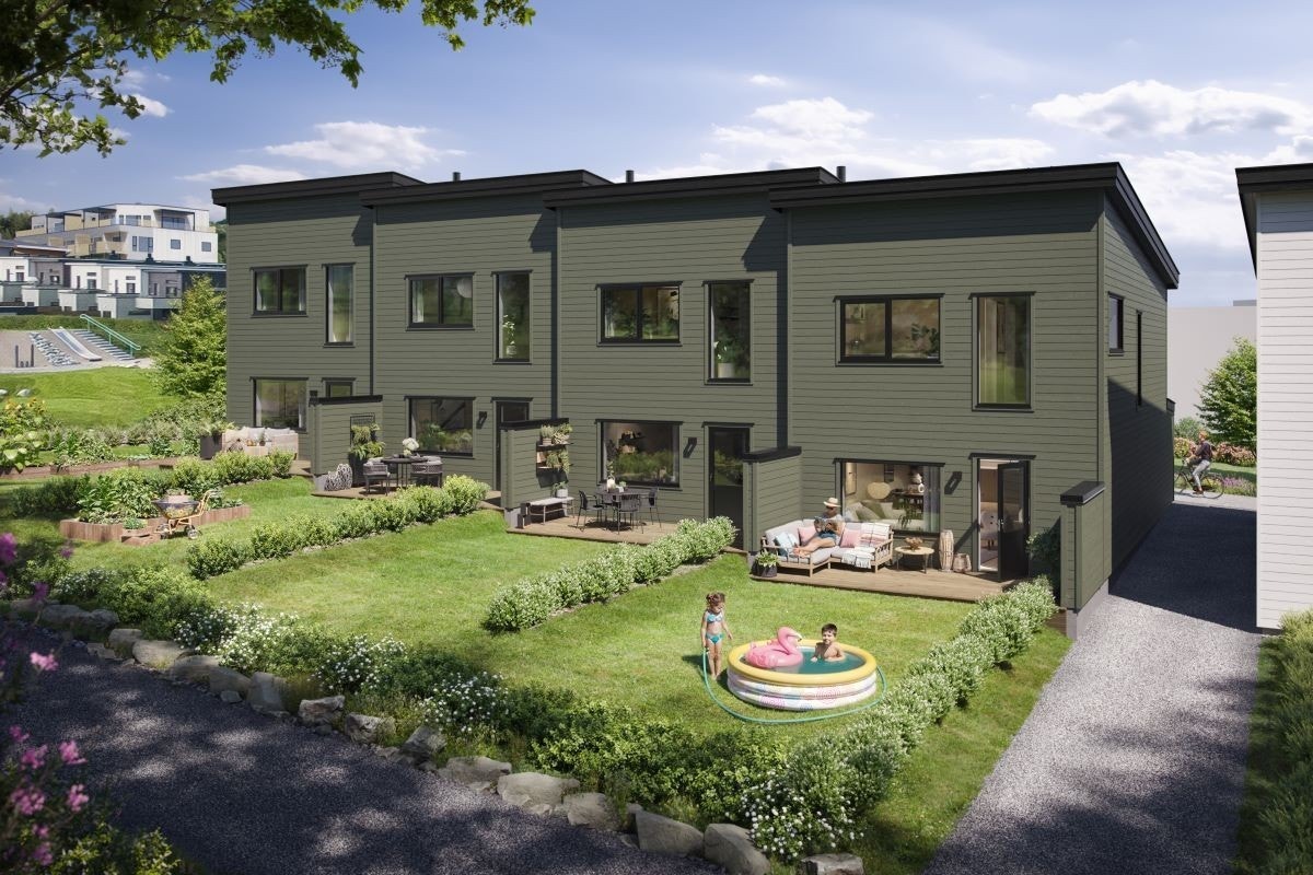 Bladfaksveien 79-85 - hage mot sør-vest Galleribilde