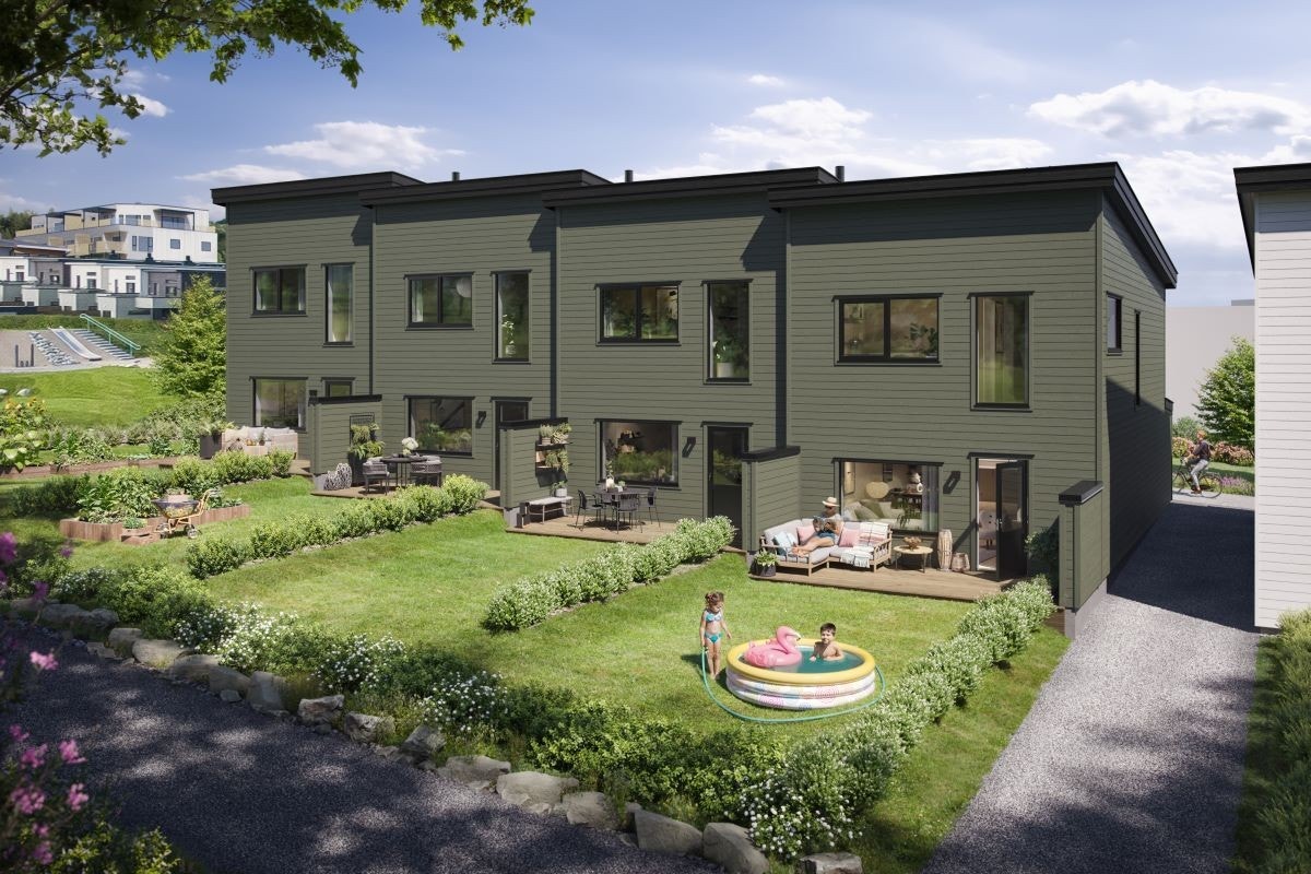 Bladfaksveien 79-85 - hage mot sør-vest Galleribilde