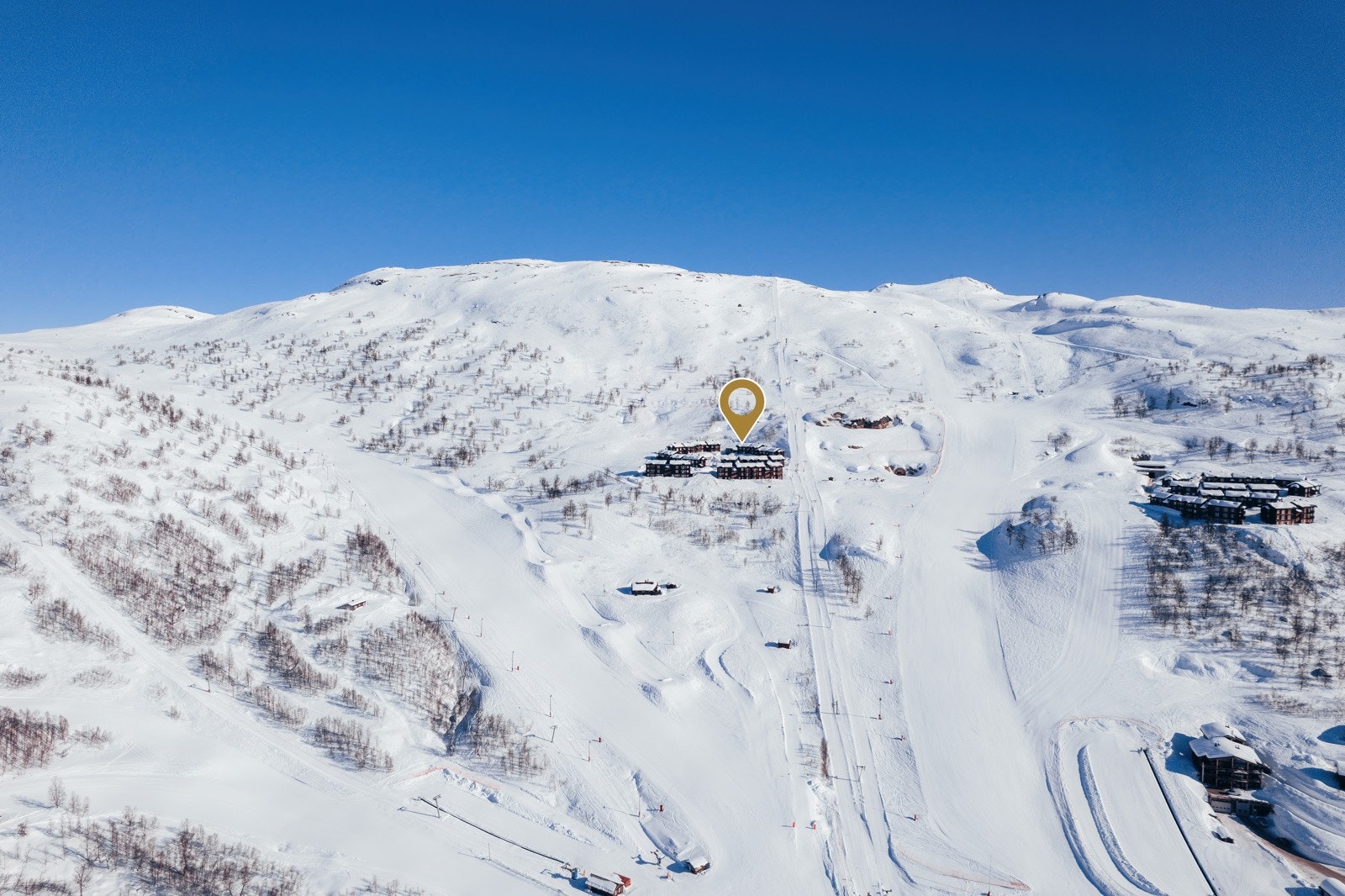 Alle tiders beliggenhet, midt i skitrekket. Galleribilde