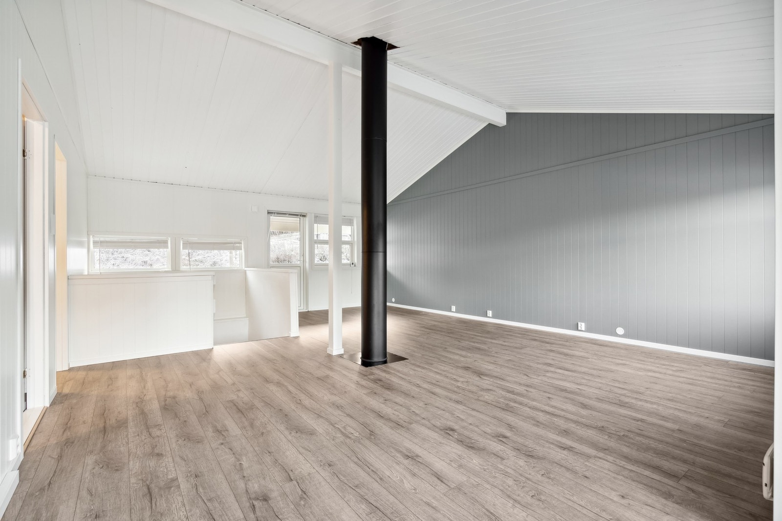 Det er varmepumpe for god og jevn innetemperatur. Galleribilde