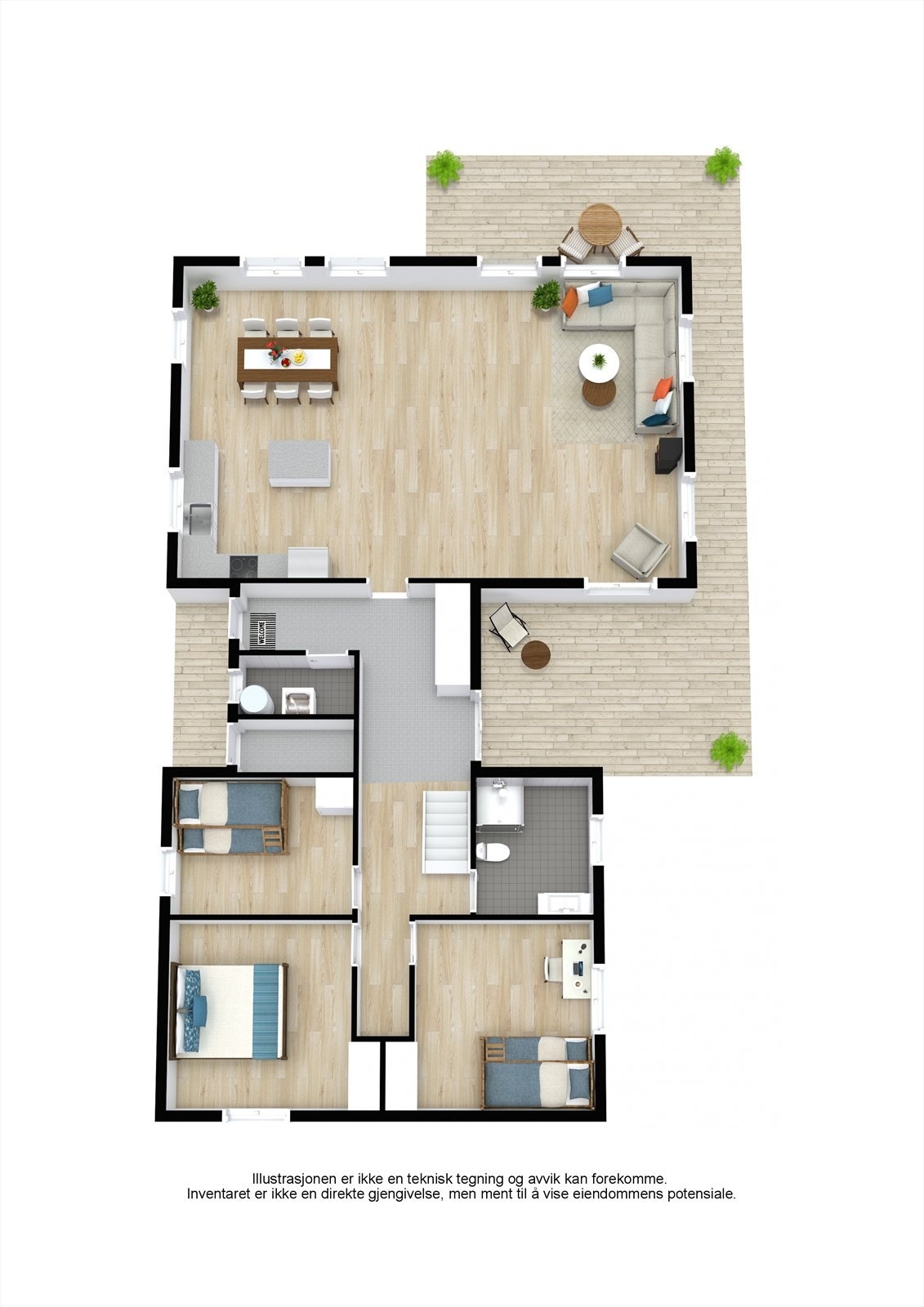 Plantegning 1. etasje. Galleribilde