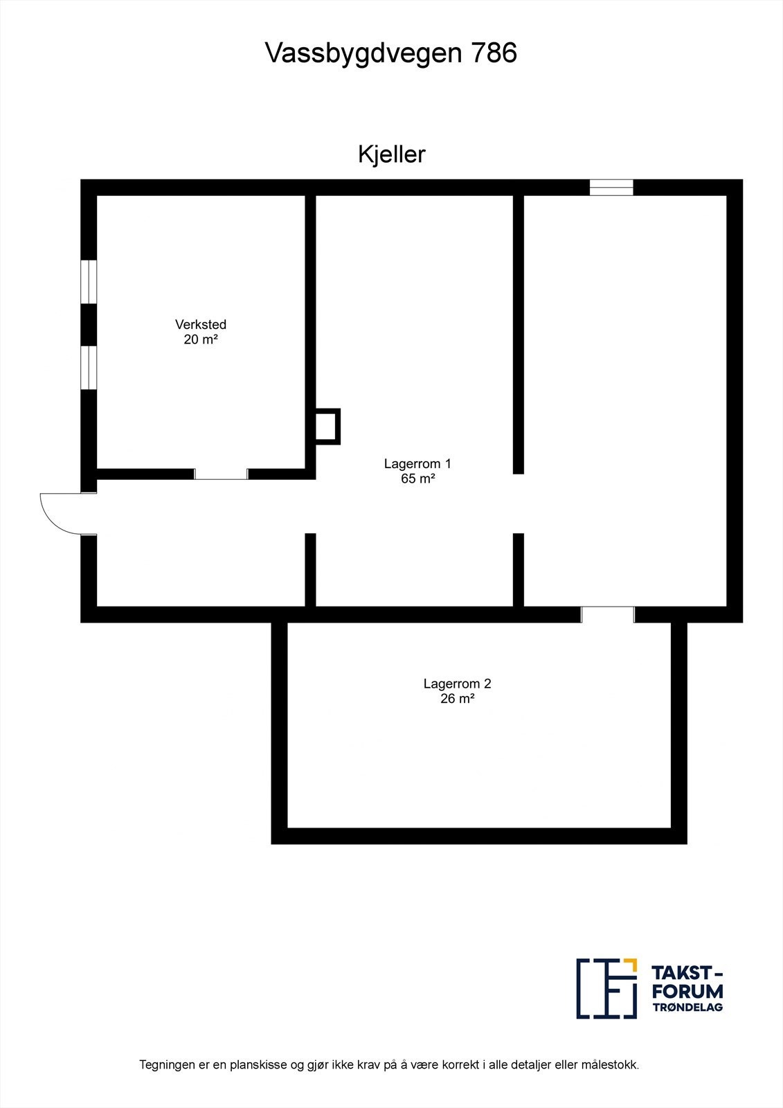 Plantegning kjeller Galleribilde