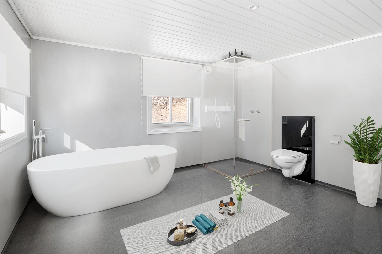 Bad hoveddel 2 etg. Illustrert med badekar. Galleribilde