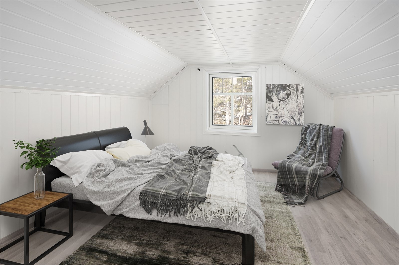 Soverom hoveddel loft 3 etg. Illustrert Galleribilde