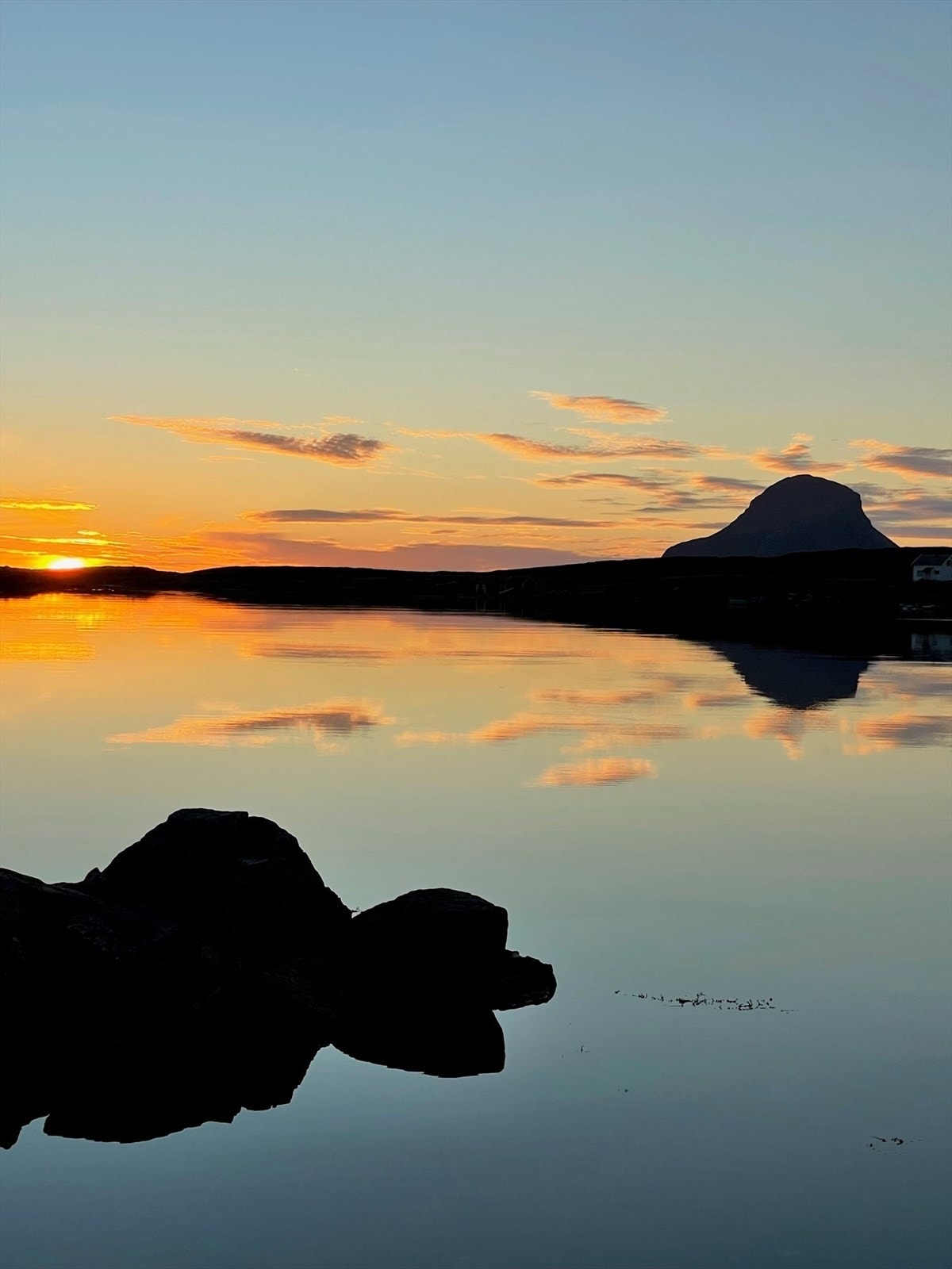 Privat bilde - Solnedgang ved nausttomt. Galleribilde
