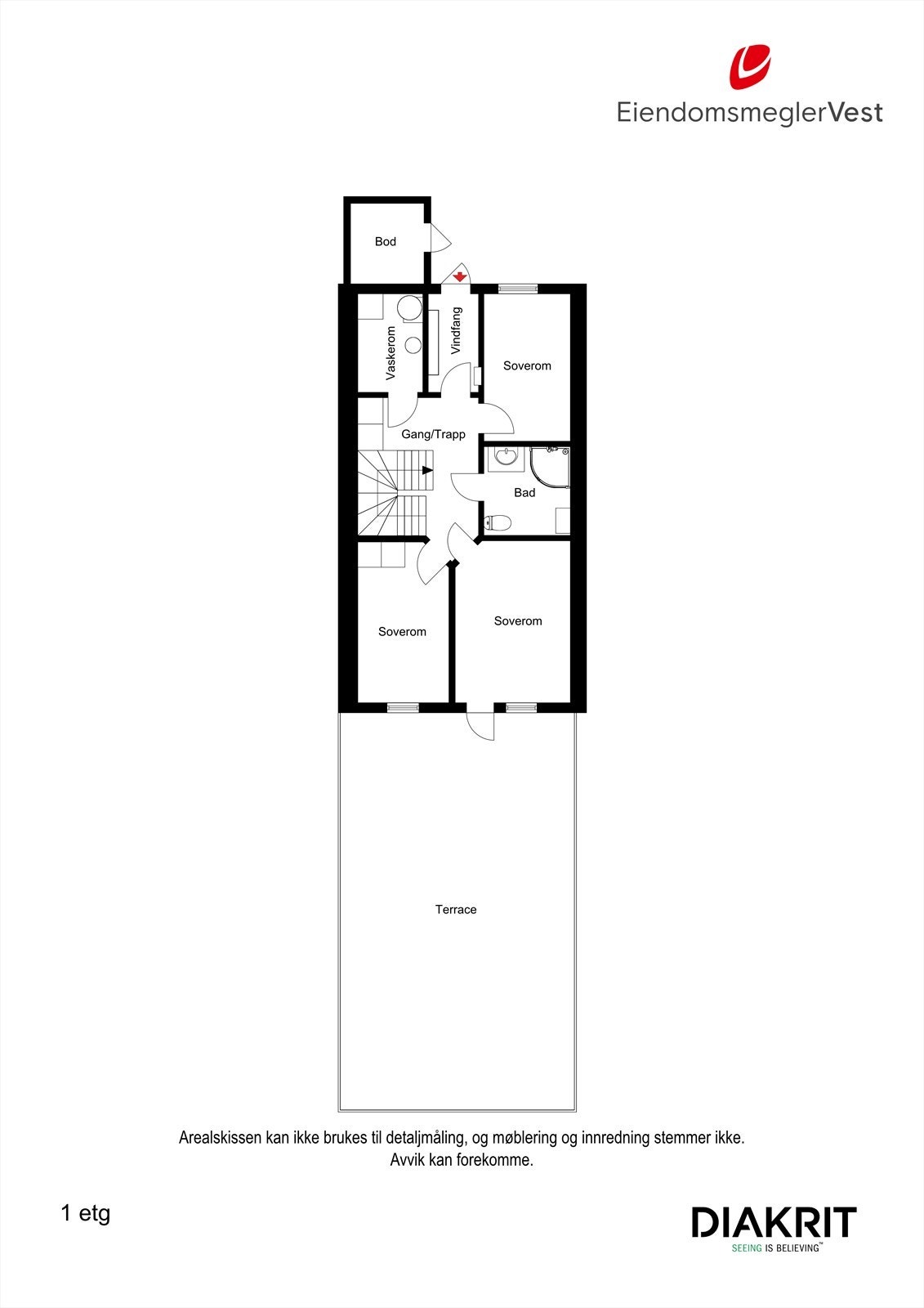 Planskisse 2D - Underetasje. Galleribilde