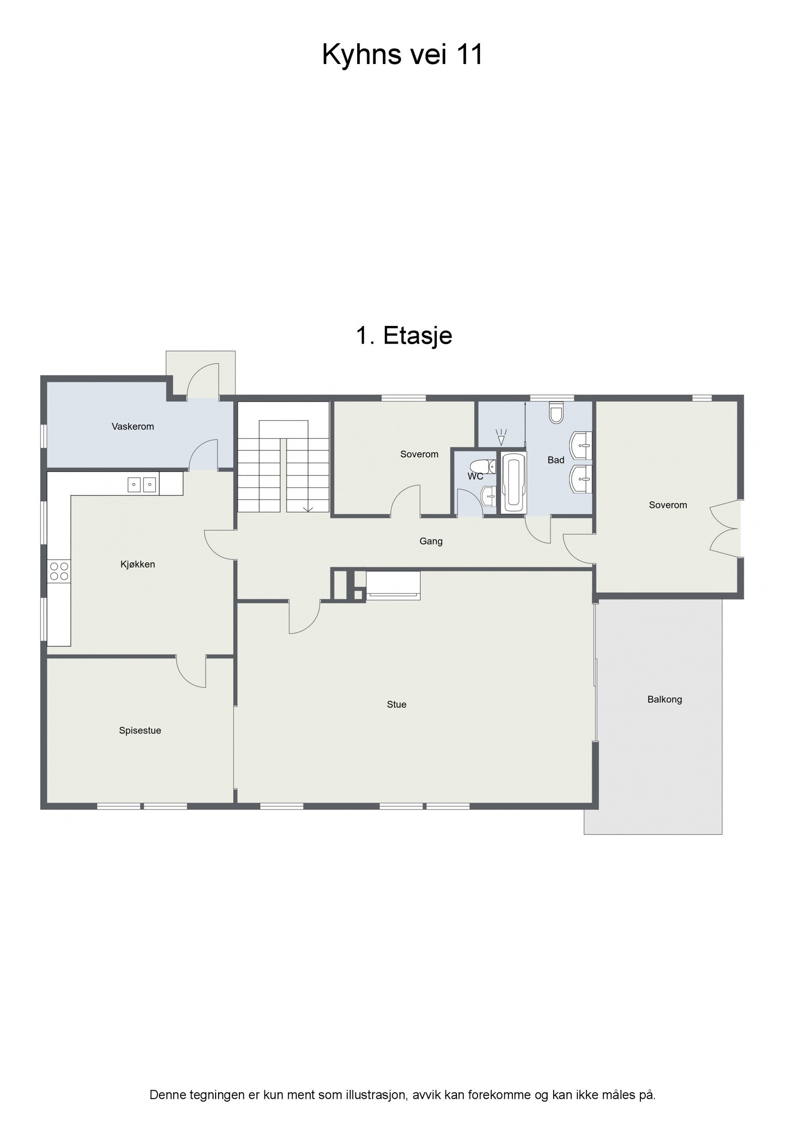 Plantegning 1.etasje Galleribilde