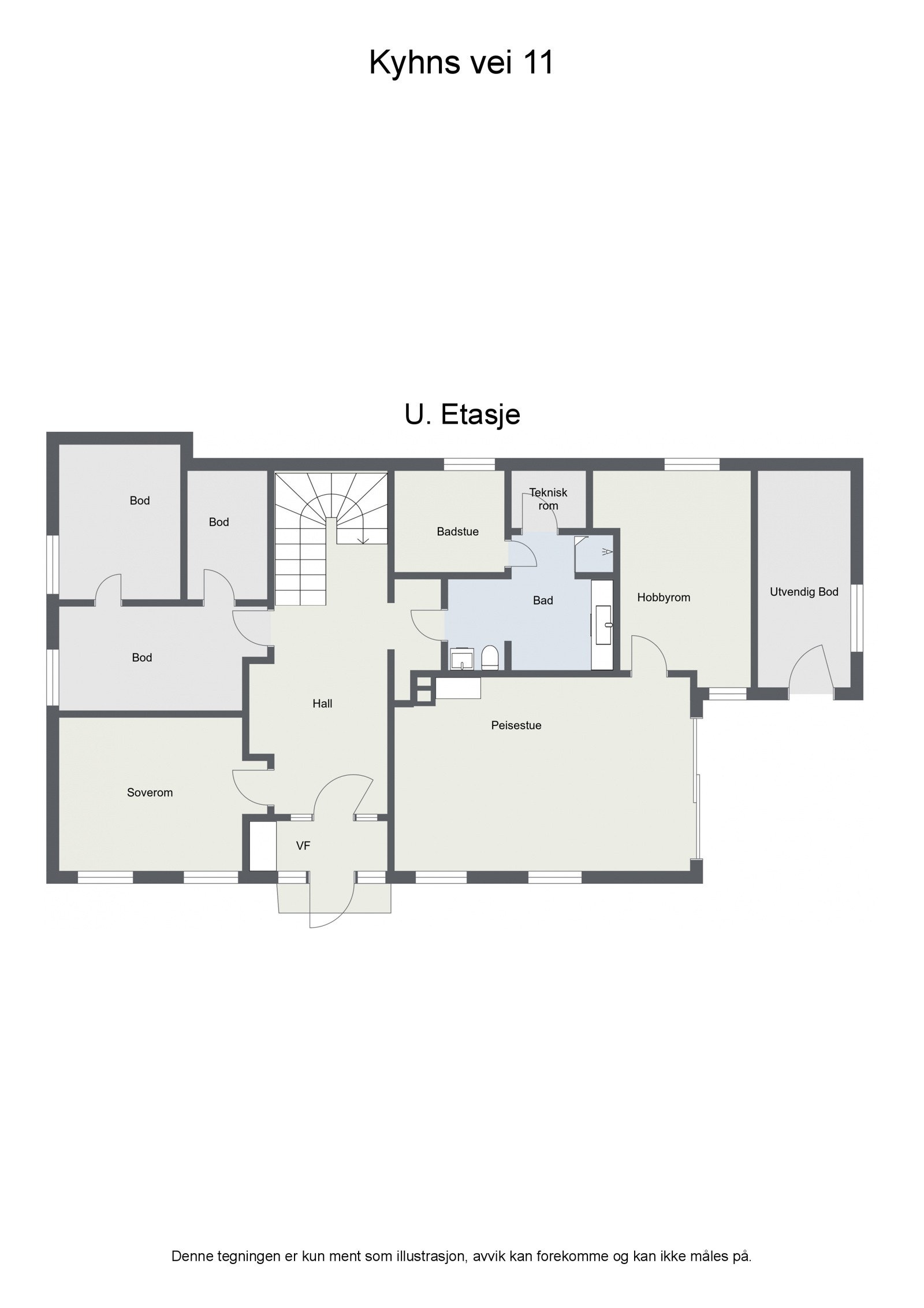 Plantegning 2.etasje Galleribilde