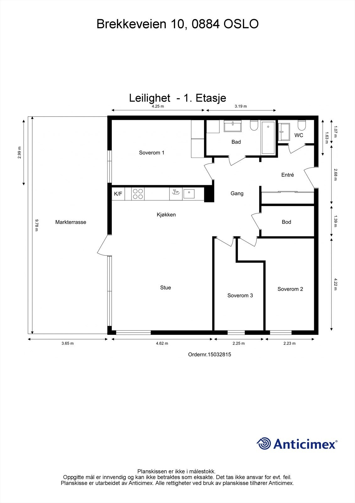 Planskisse Galleribilde