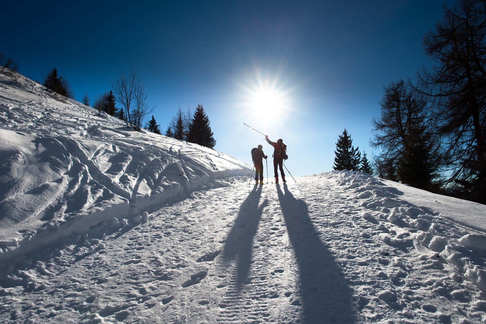Det er flotte muligheter for skiturer i et godt utbygd løypenett i området. Galleribilde