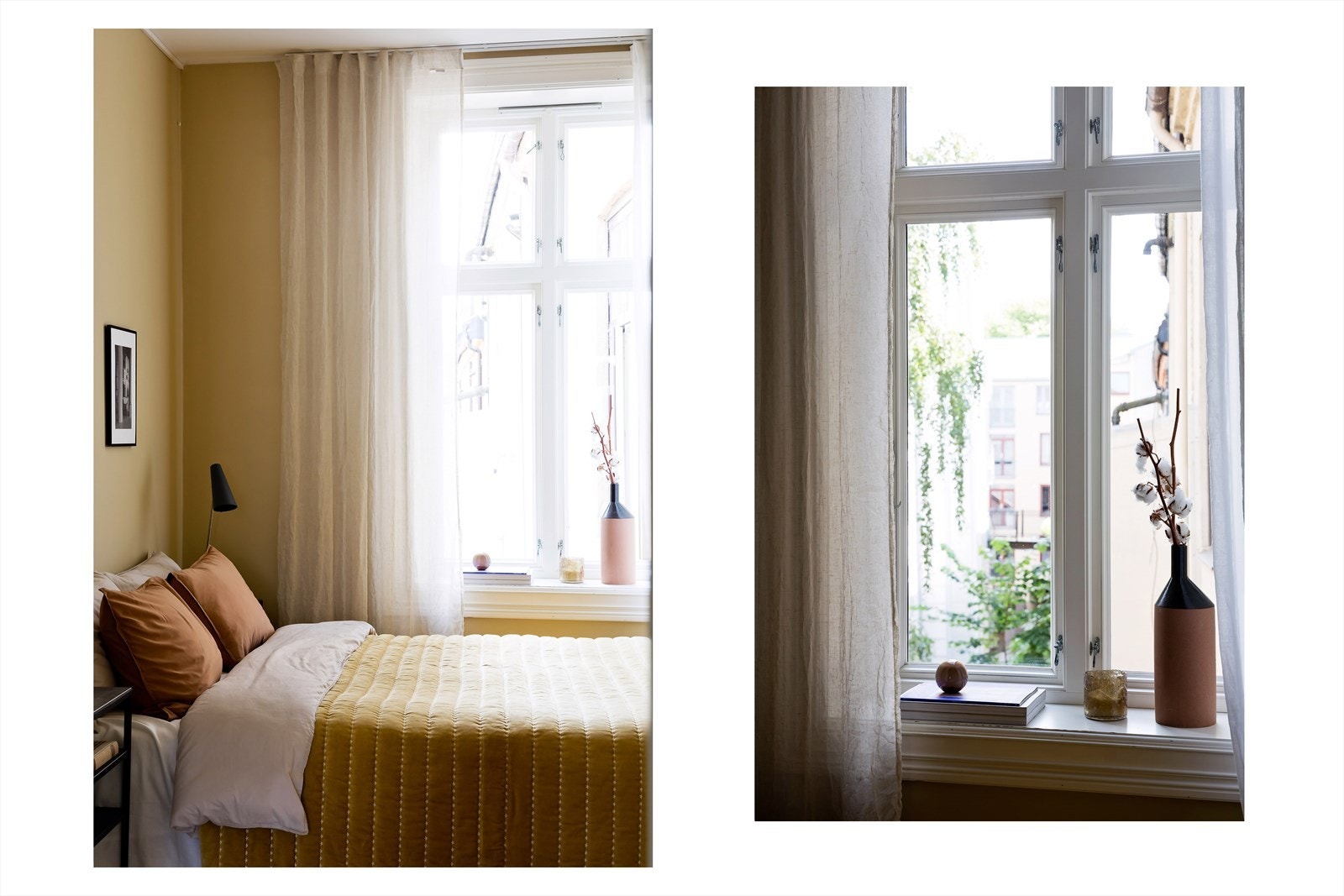 Romslig og godt soverom med vindu som vende mot rolig bakgård Galleribilde