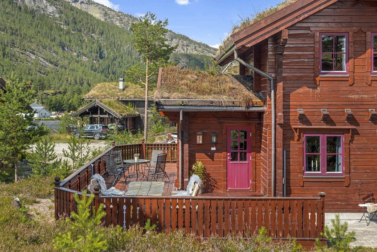 Fint utsyn til omkringliggende område og alpinanlegget Galleribilde