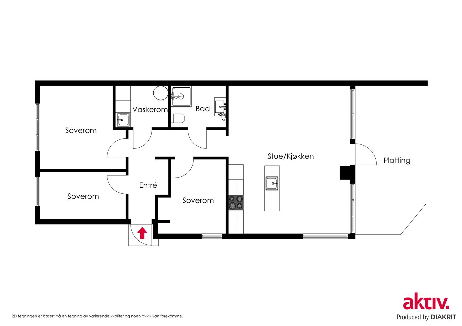 Plantegning - 2D Galleribilde