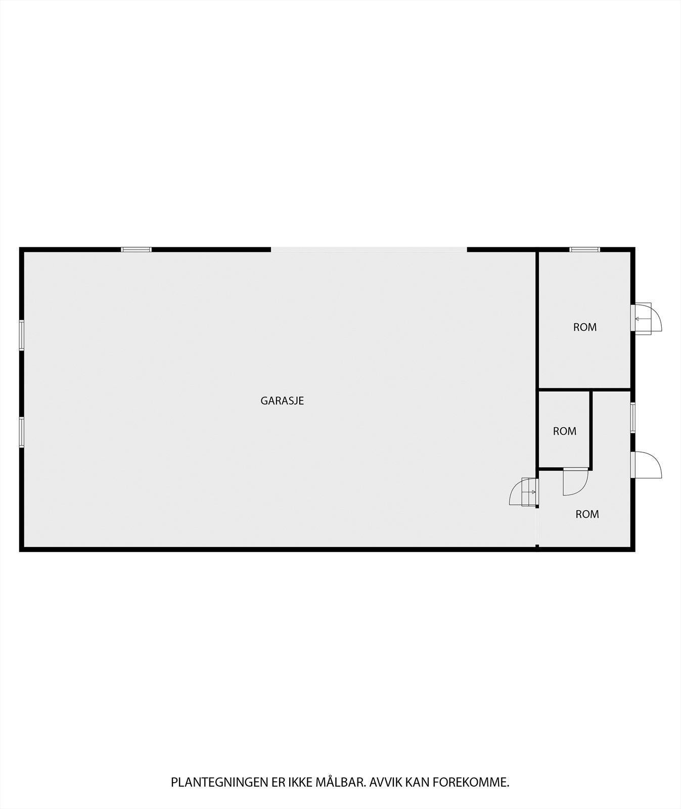 Planskisse uthus/garasje Galleribilde