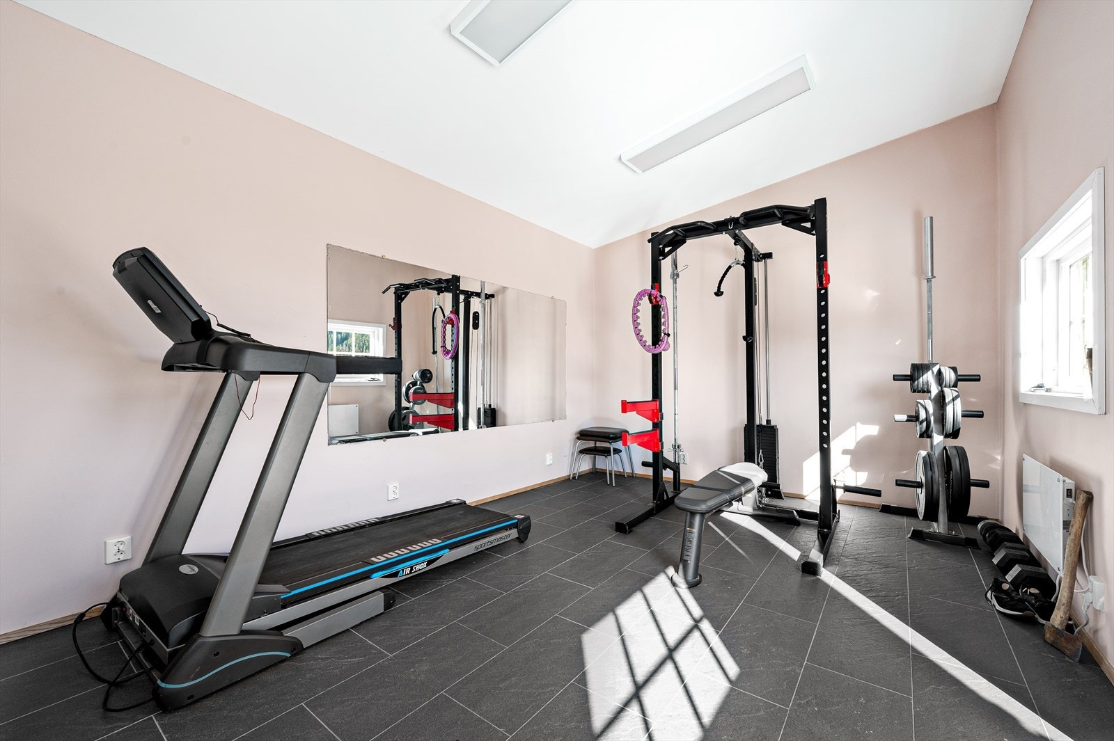 Innredet trimrom. Galleribilde