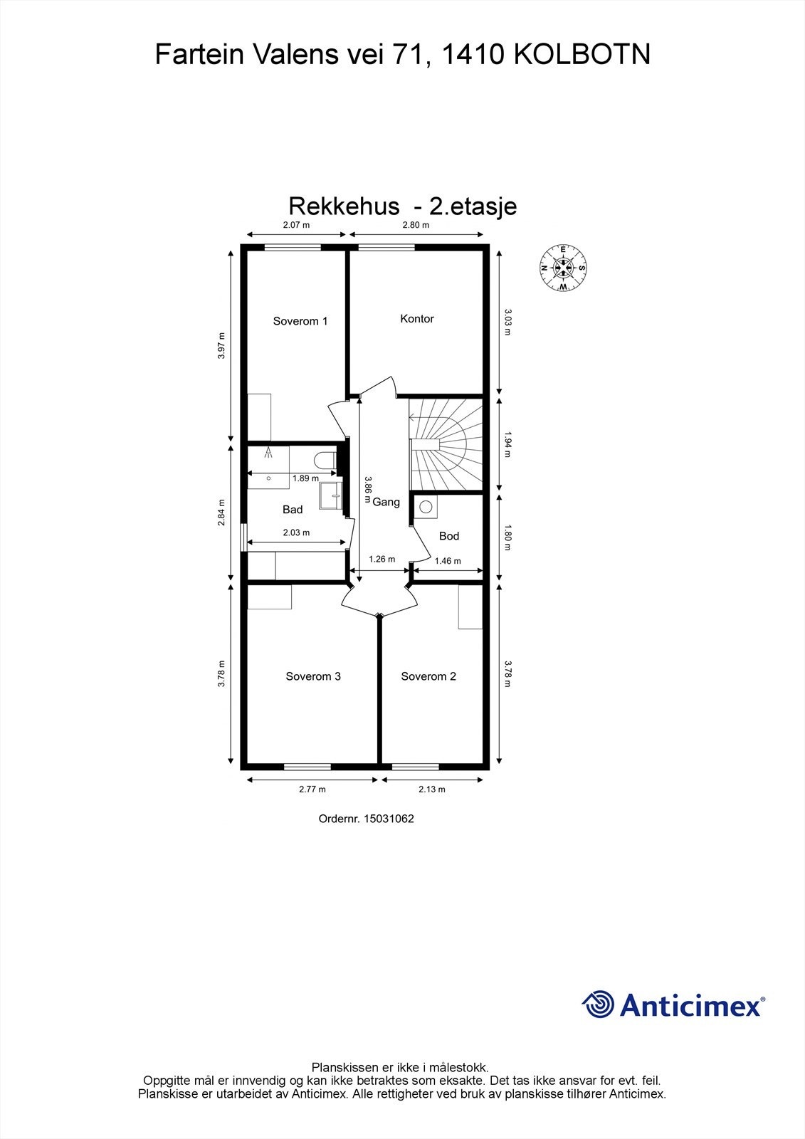 Plantegning 2.etasje Galleribilde
