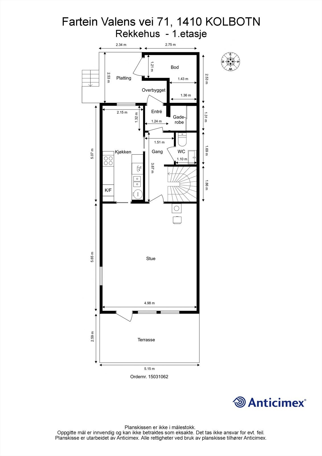 Plantegning 1.etasje Galleribilde