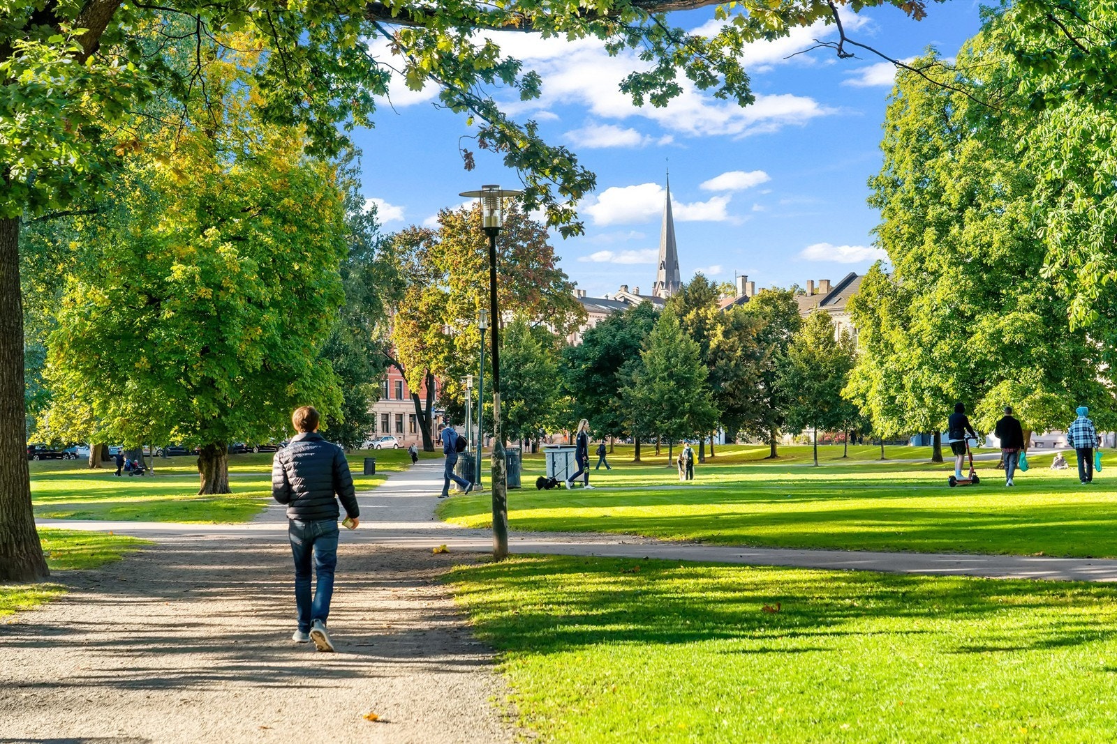 Nærområdet: Flotte turmuligheter i umiddebar nærhet, her fra Sofienbergparken like ved. Galleribilde