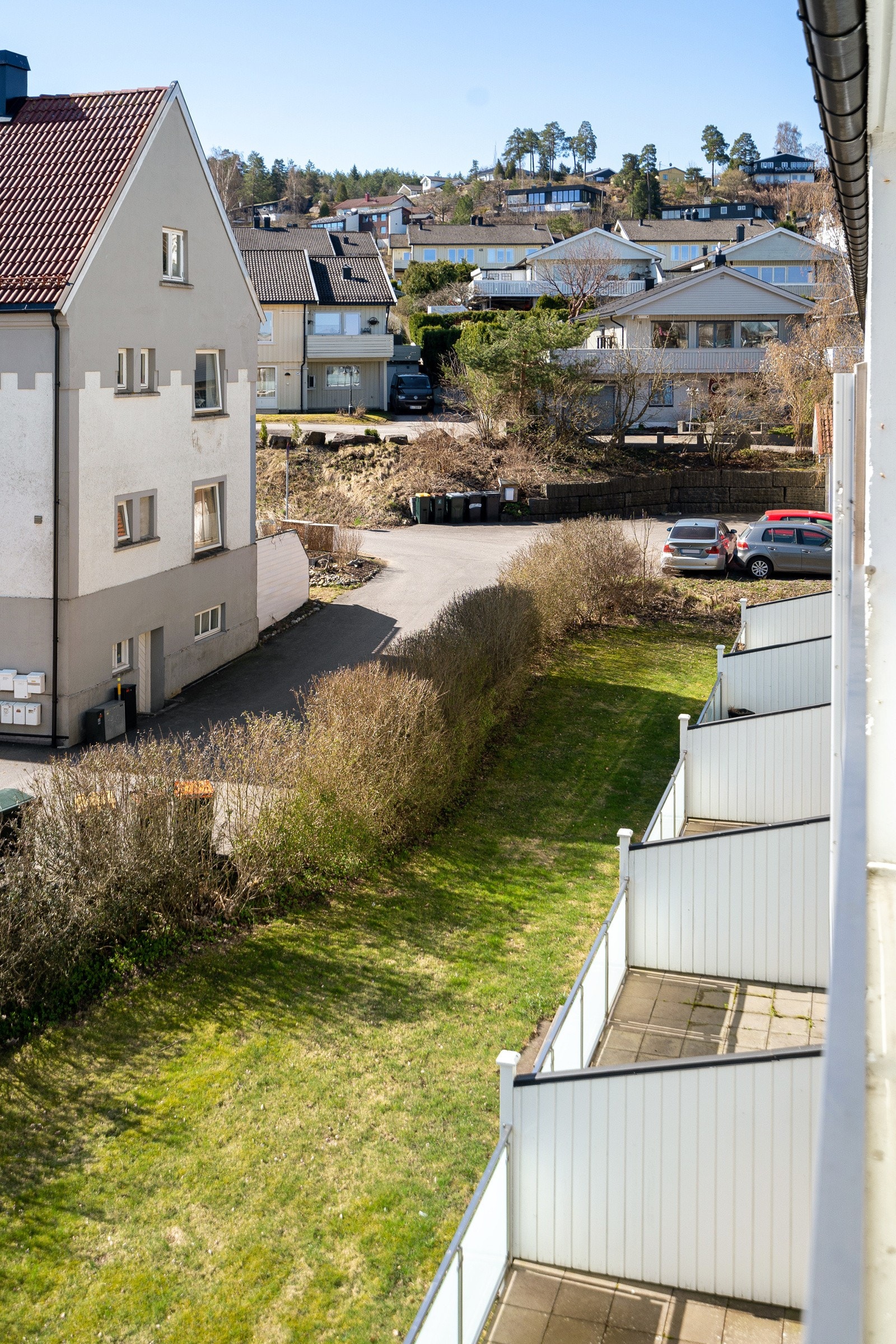 Utsikt fra balkongen Galleribilde