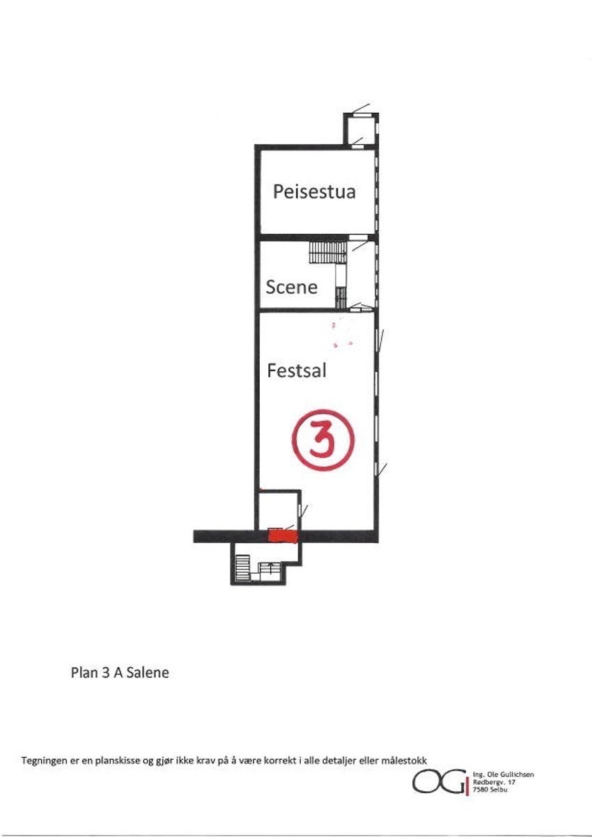 Plantegninger: Seksjon 1 og 2 er deler som er for salg. Galleribilde