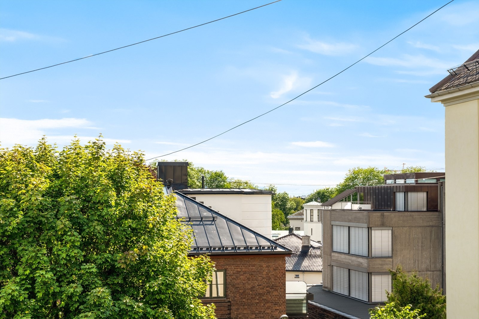 Utsikt fra takterrassen Galleribilde