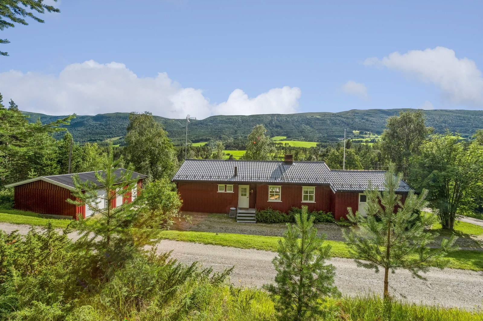 Fint utsyn mot omkringliggende områder. Galleribilde