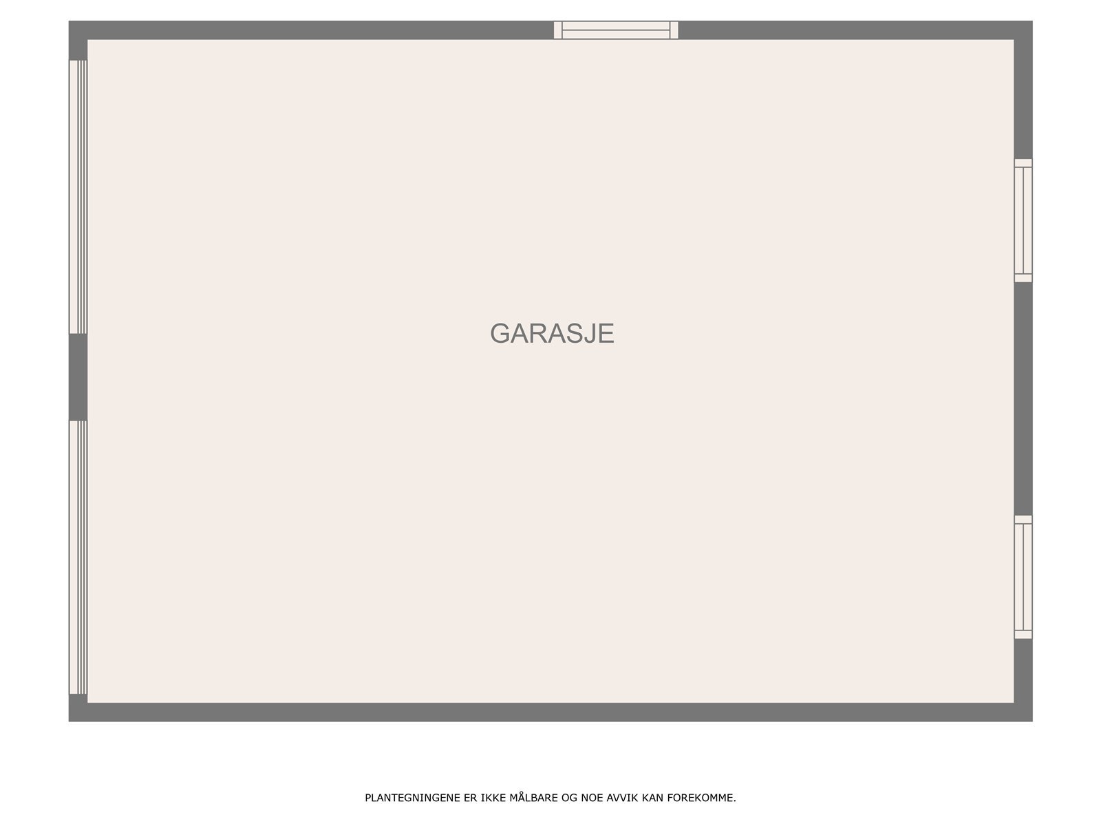 Plantegning fra garasjen. Galleribilde
