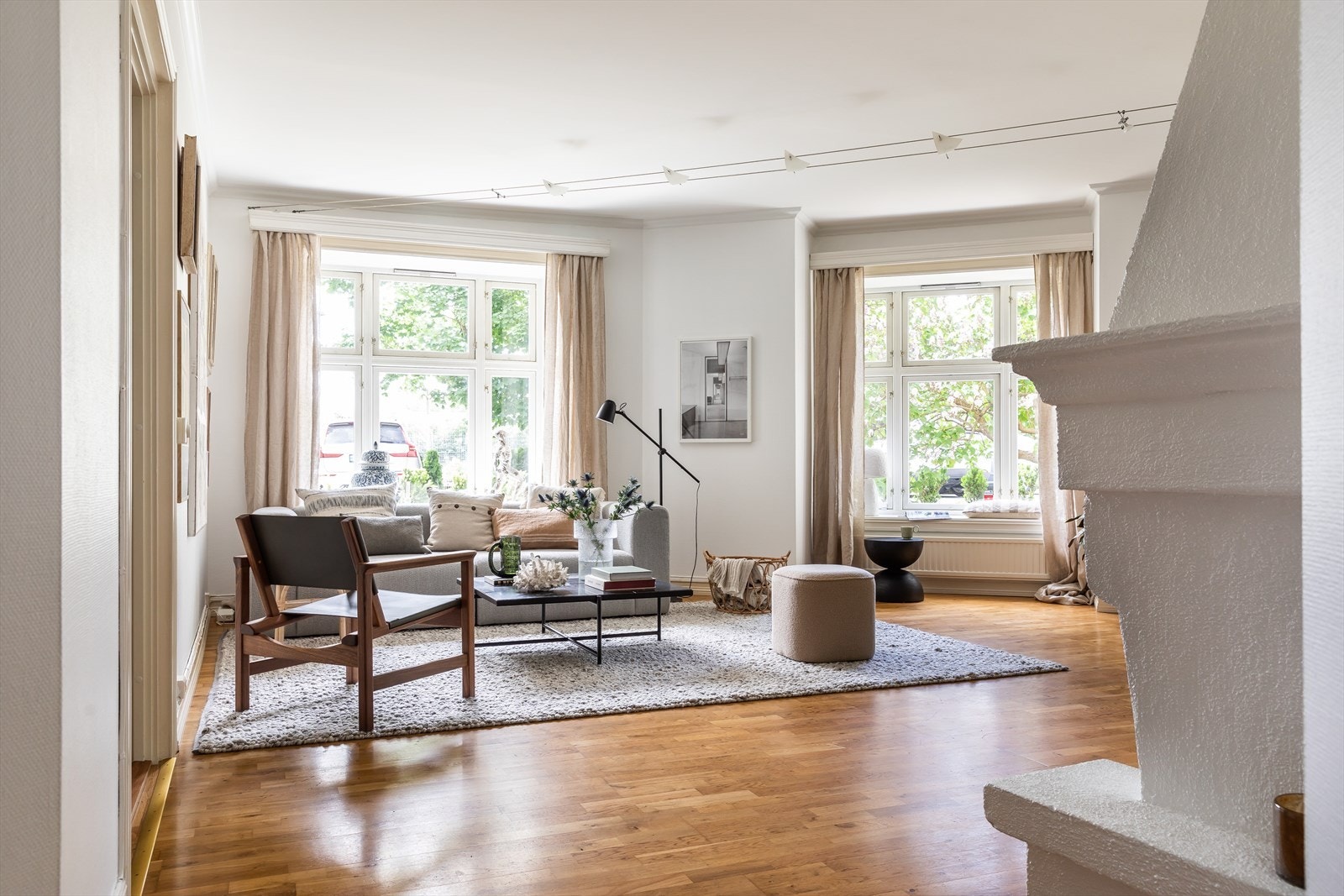 Leiligheten befinner seg på Skillebekk, i et av Oslos mest fornemme områder for både boliger og ambassader, med arkitektoniske perler fra slutten av 1800-tallet Galleribilde