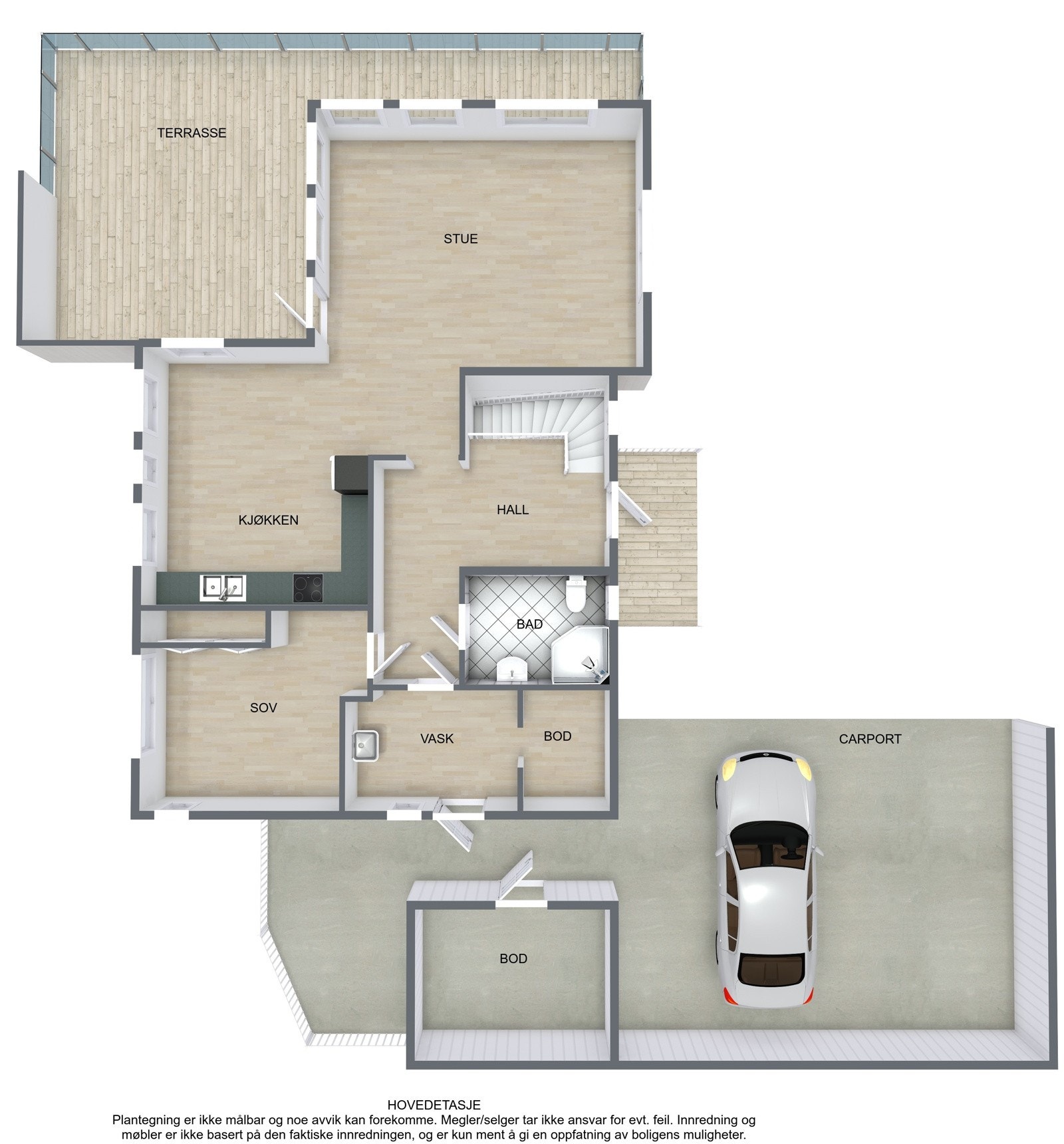 Plantegning hovedplan Galleribilde