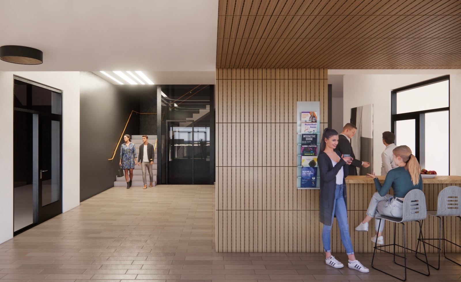 Midtunhaugen 10. Skisse på ny hovedinngang. Galleribilde