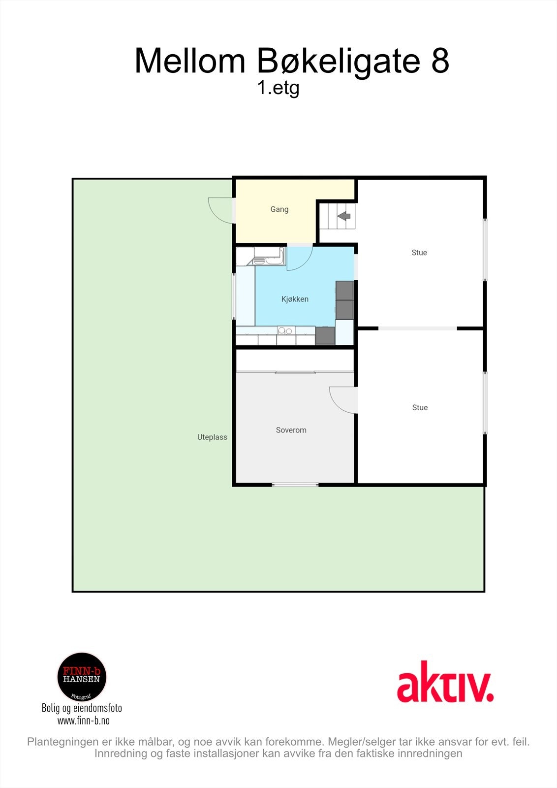 Plantegning 1. etasje Galleribilde