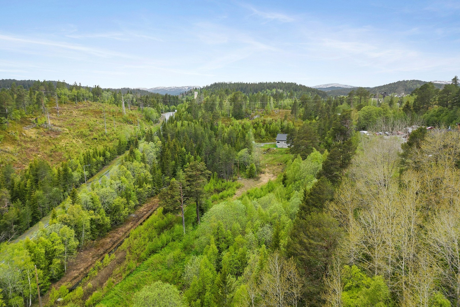 Tomtestørrelsene varierer fra ca 700 kvm til 1 177 kvm Galleribilde