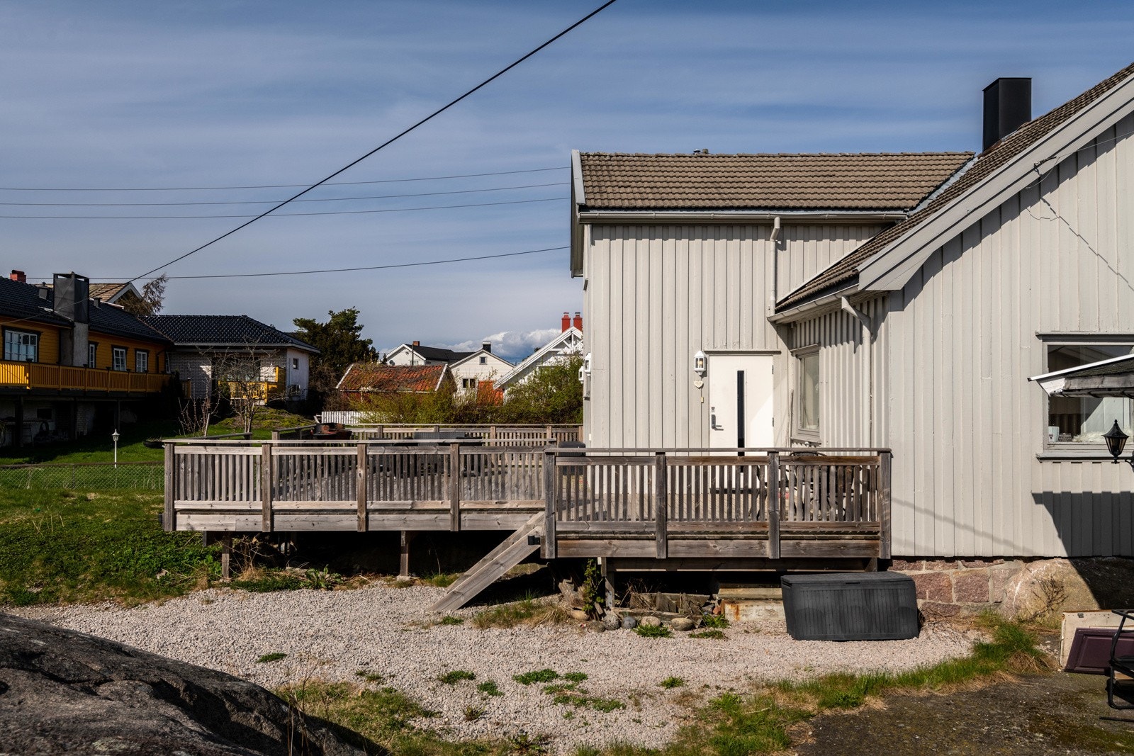 Stor vestvendt terrasse Galleribilde