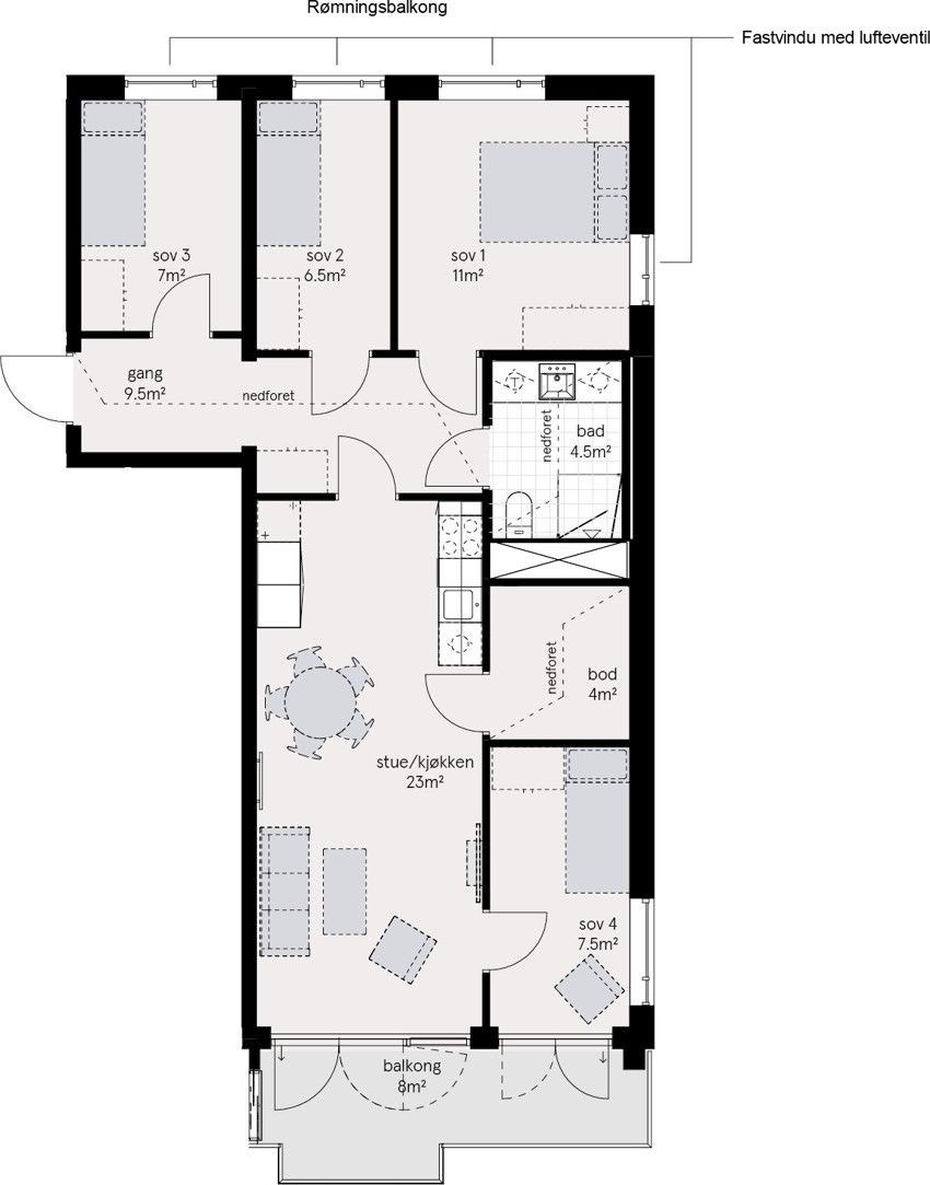 Plantegning Galleribilde