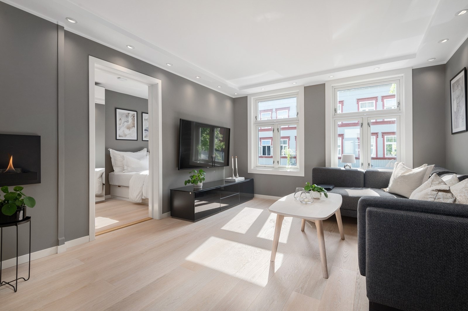 Velkommen til Kirkegata 56A og denne flotte nyoppussete 2-roms leiligheten Galleribilde