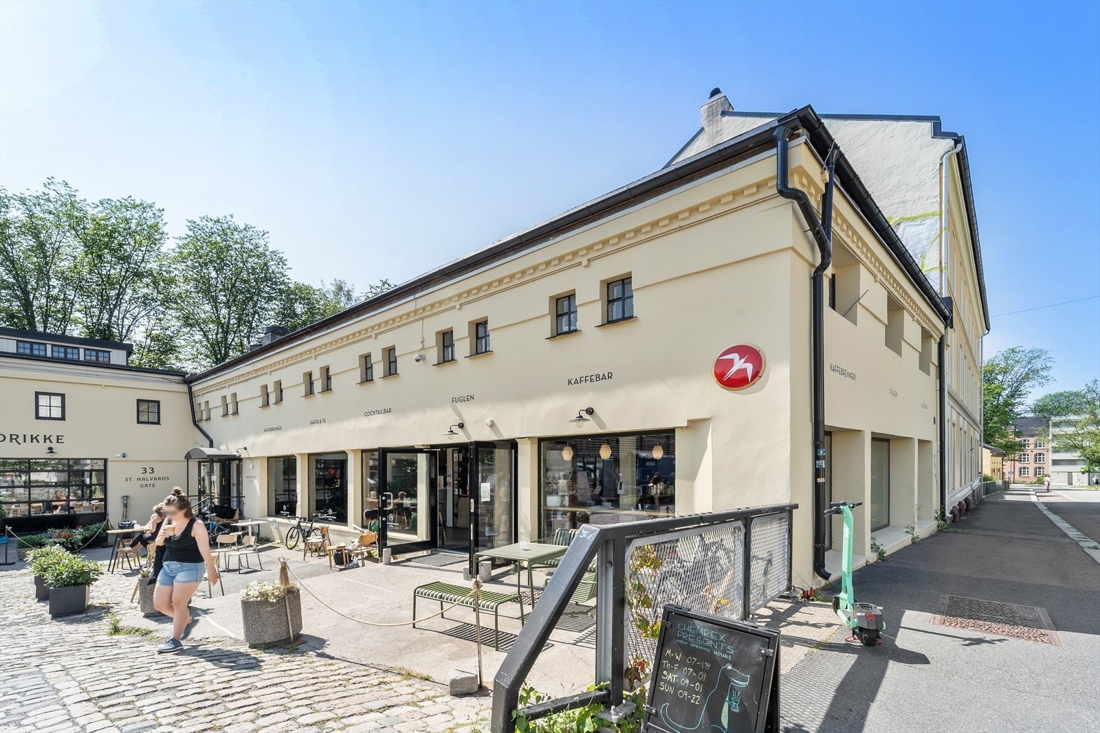 Fuglen kaffebar og ZZ Pizza ligger like ved. Galleribilde